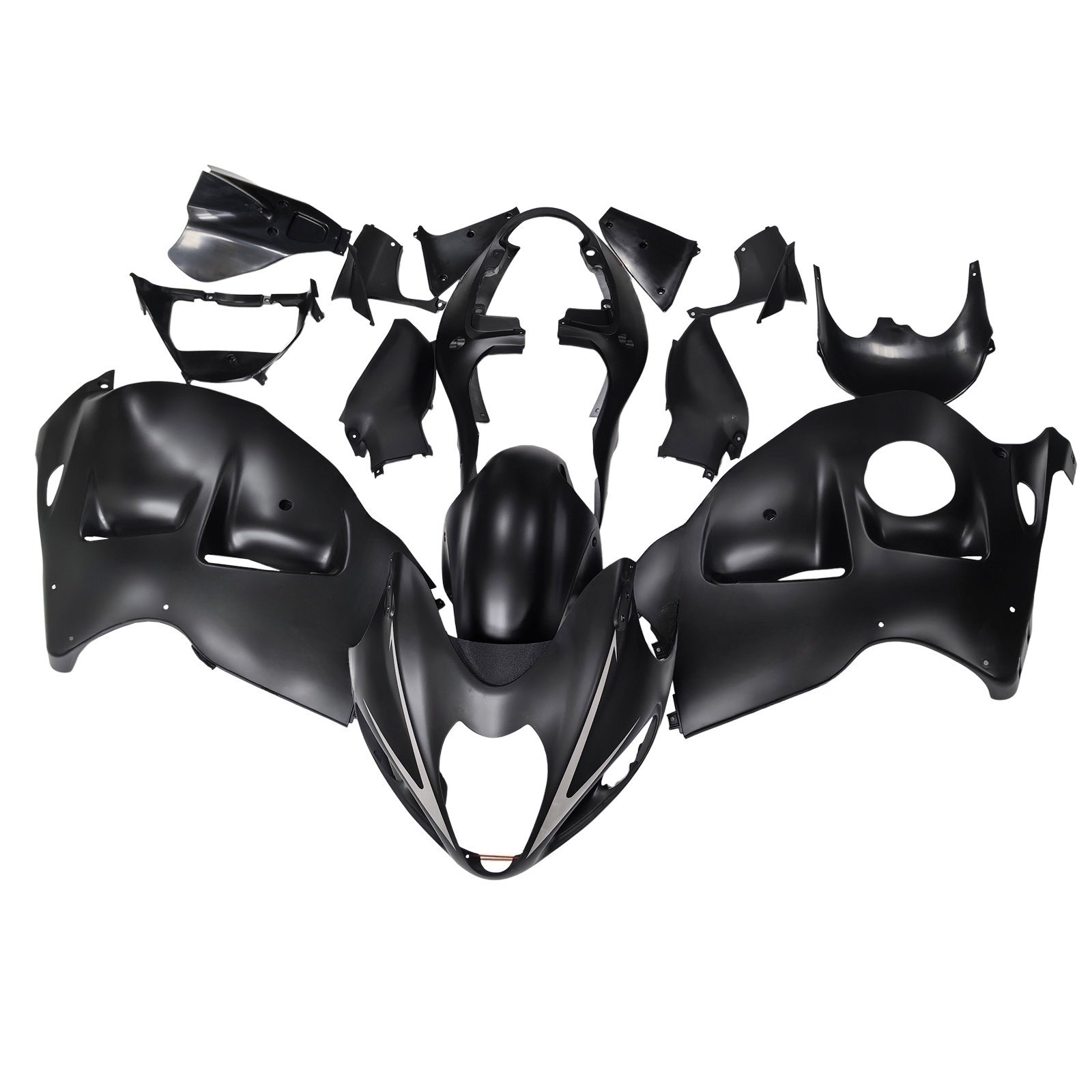 Amotopart Suzuki Hayabusa GSX1300R 1999-2007 Fairing Black Kit