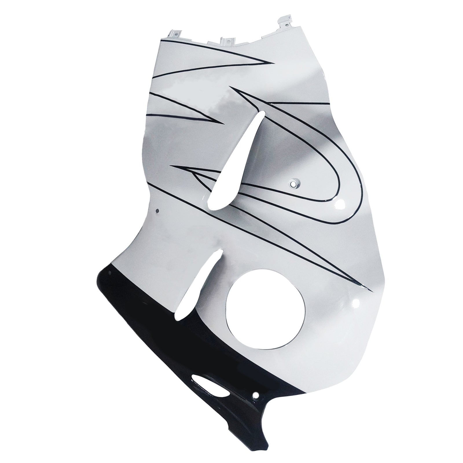 Amotopart 1999-2007 Suzuki GSX1300R Fairing White & Black Kit