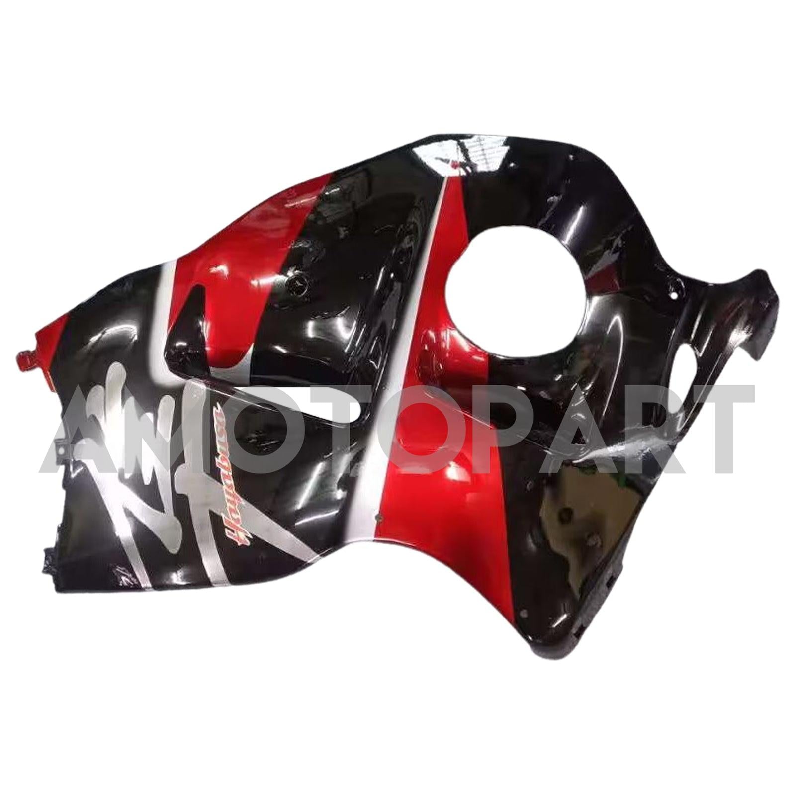 Amotopart Suzuki Hayabusa GSXR1300 1999-2007 G-Schwarz&Rotes Kit