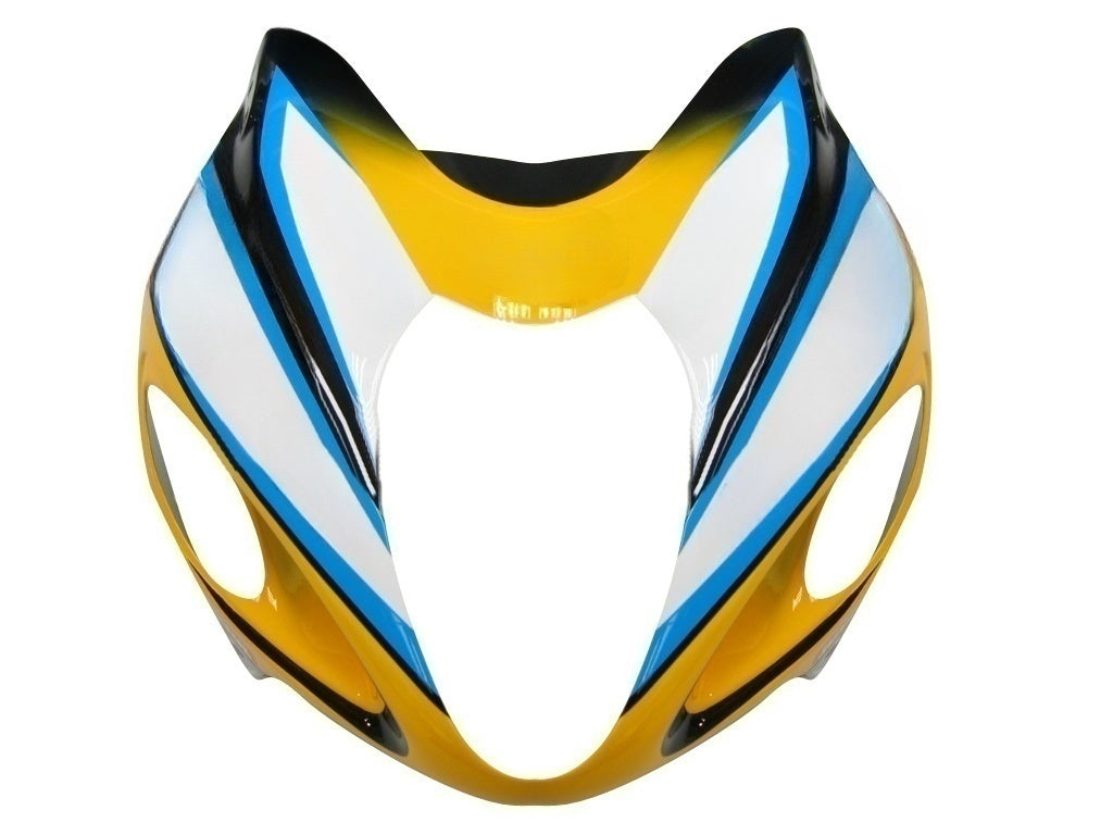 Amotopart Verkleidungsset für Suzuki Hayabusa GSX1300R 1999–2007, mehrfarbig, Weiß