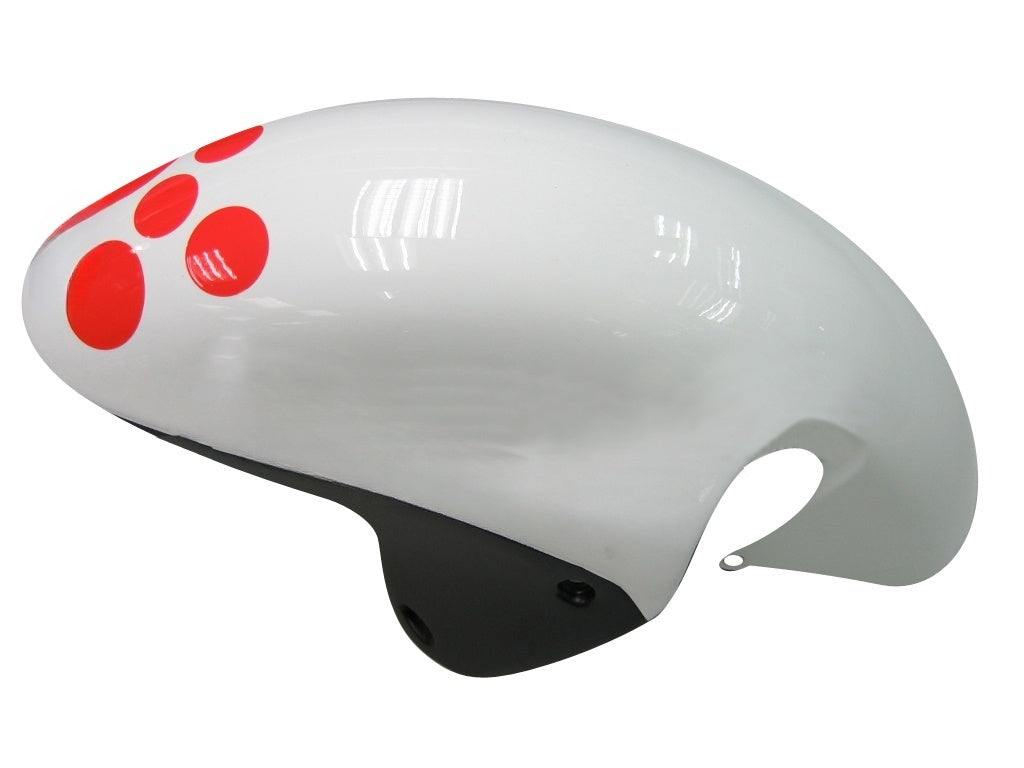 Amotopart Verkleidungsset für Suzuki Hayabusa GSX1300R 1999–2007, mehrfarbig, Weiß