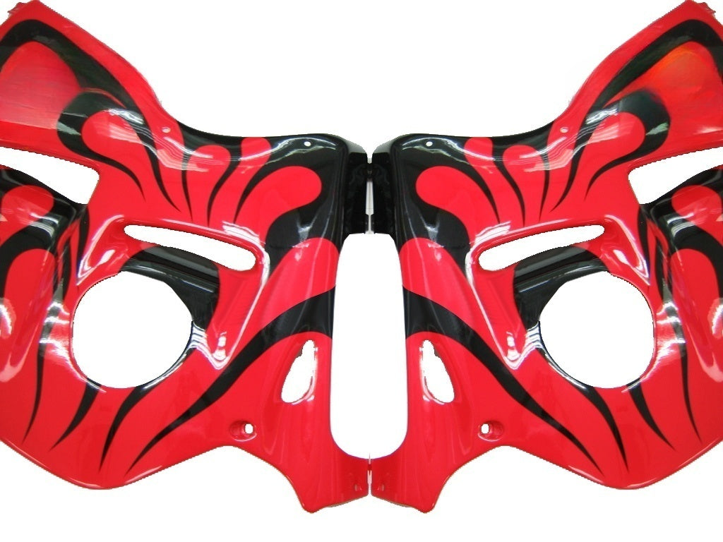Amotopart Suzuki Hayabusa GSXR1300 1999-2007 Fairing Red&Balck Flame Kit