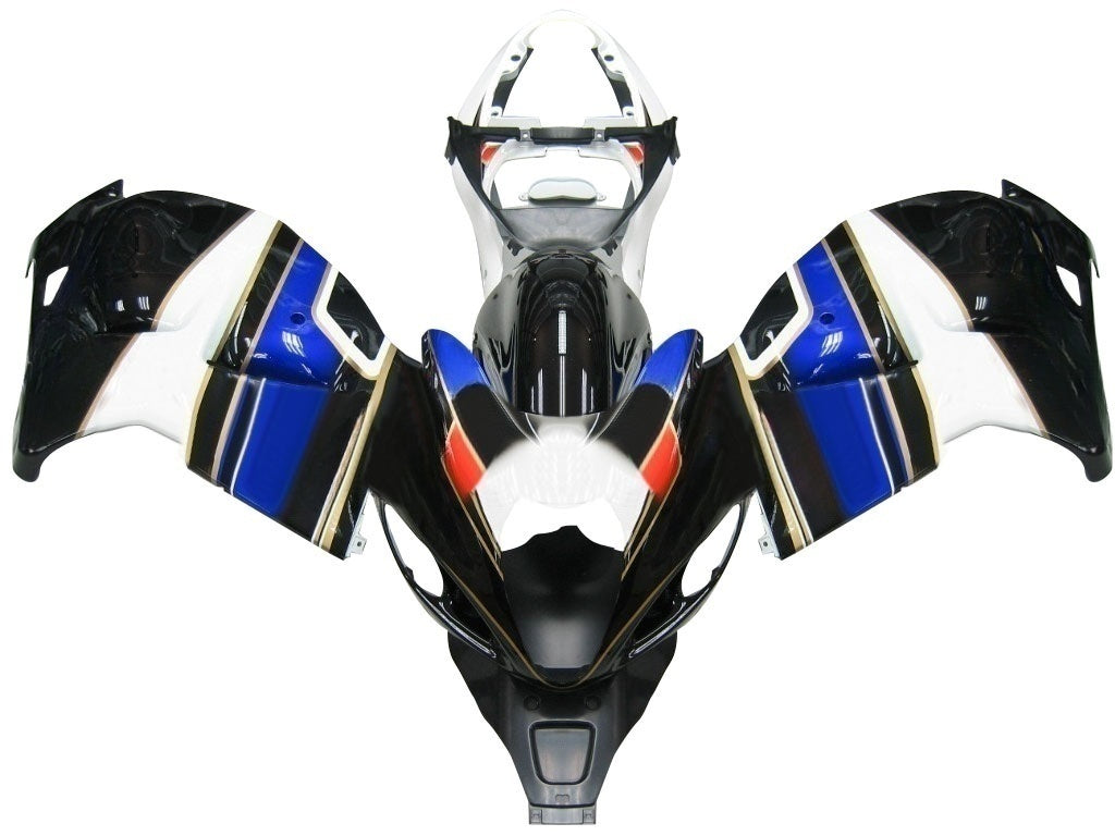 Amotopart Fairings Suzuki Hayabusa GSX1300R 1999-2007 Fairing Multi White&Blue Kit