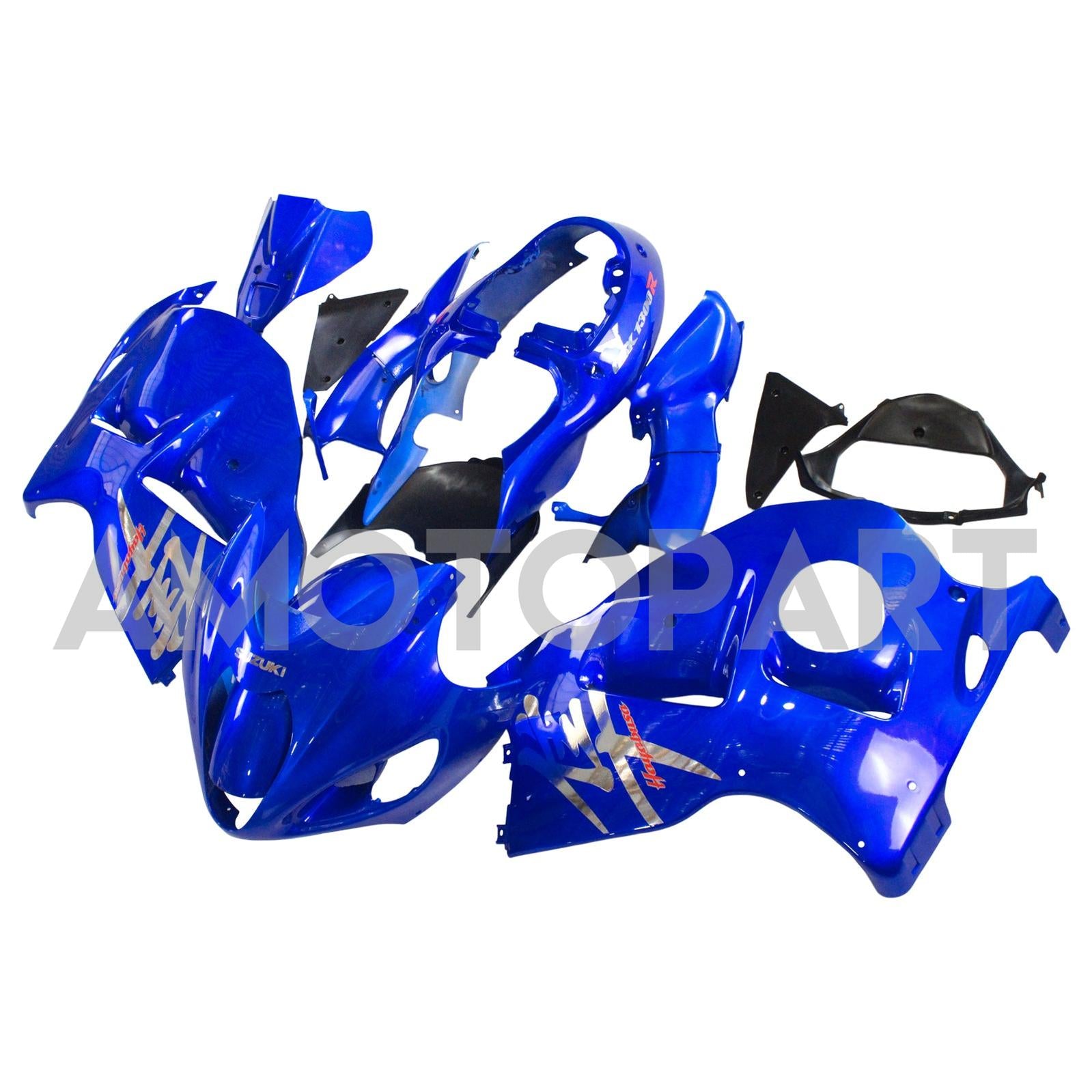 Amotopart 1999–2007 Suzuki Hayabusa GSX1300R Verkleidung, Blau&Briefkasten