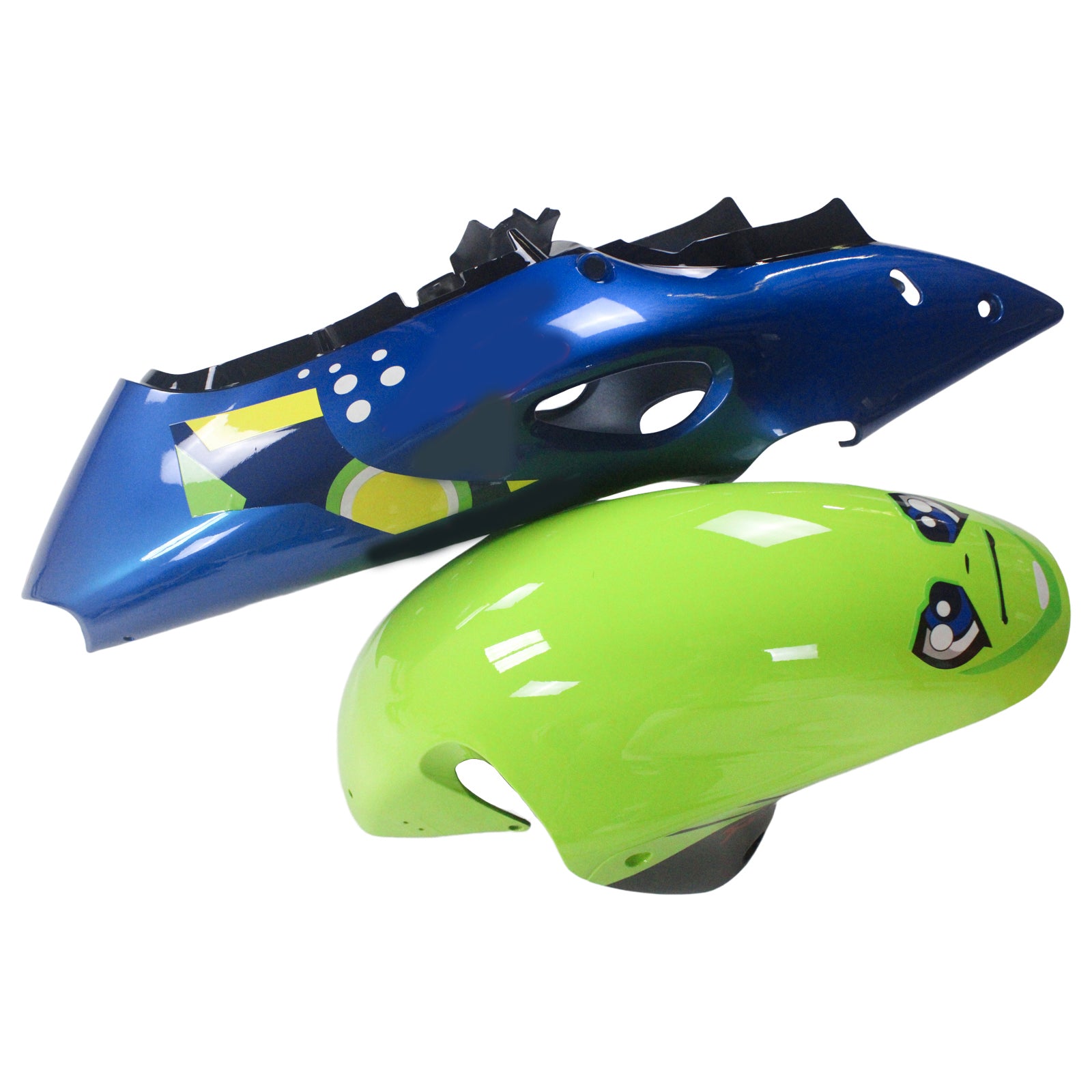 Amotopart 1999-2007 Suzuki Hayabusa GSX1300R Fairing Blue&Green Kit