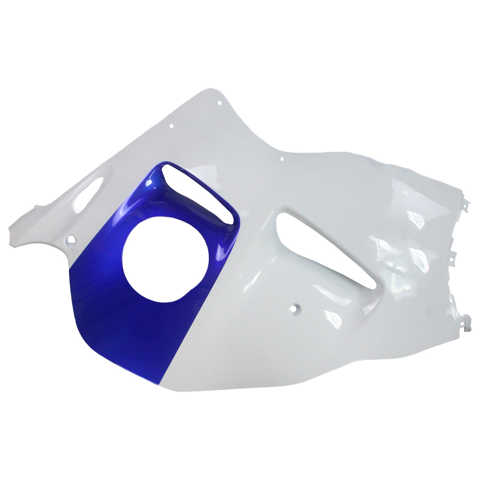 Amotopart Verkleidung für Suzuki Hayabusa GSX1300R (1999–2007), Weiß&Blaues Trikot