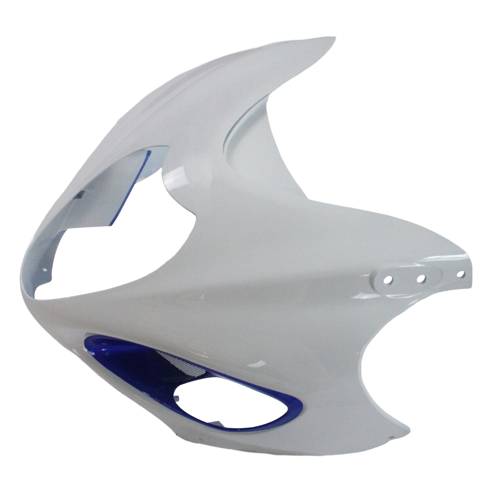 Amotopart Verkleidung für Suzuki Hayabusa GSX1300R (1999–2007), Weiß&Blaues Trikot