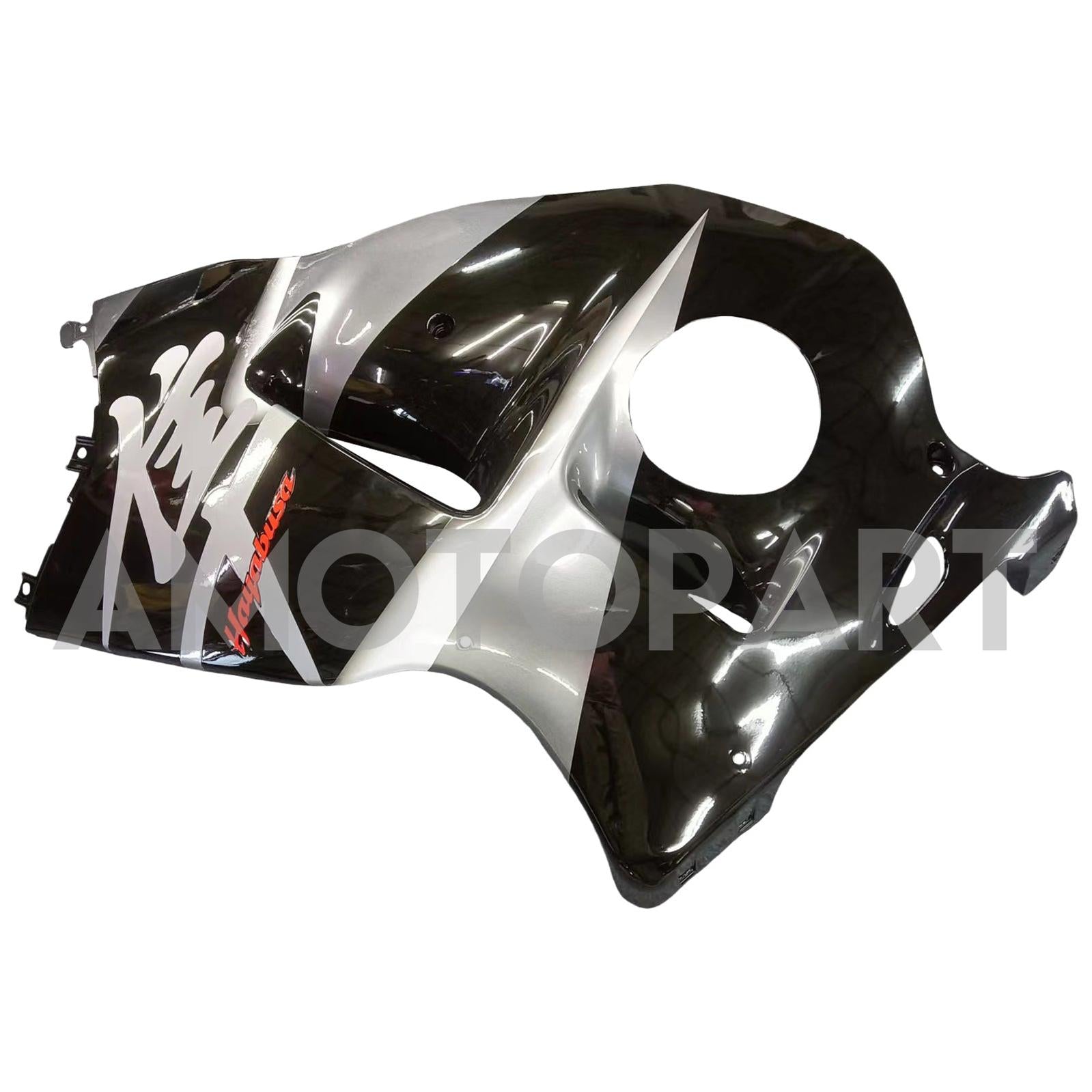 Amotopart 1999–2007 Suzuki Hayabusa GSX1300R Verkleidung, Grau&Schwarzes Kit
