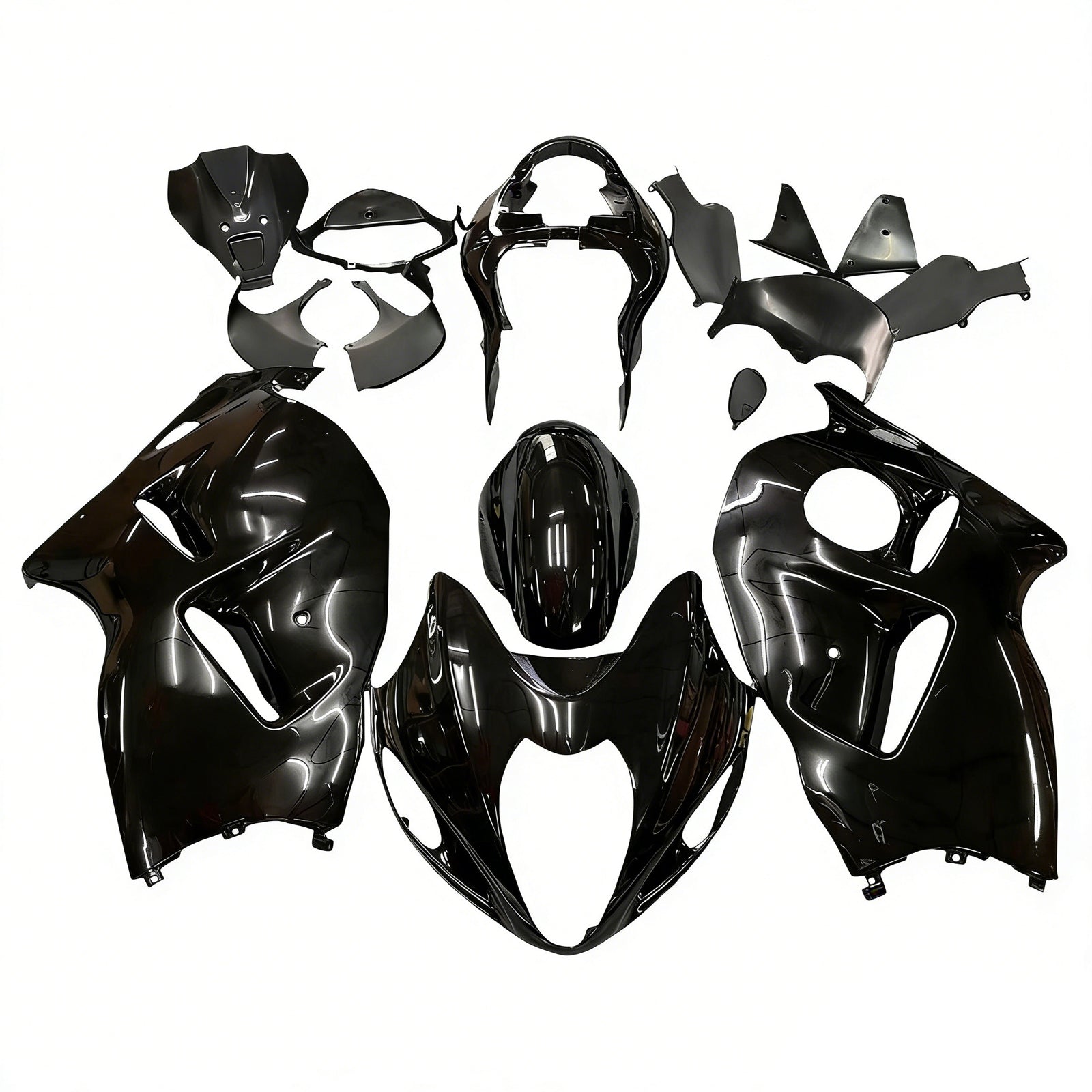 Amotopart 1999-2007 Suzuki Hayabusa GSX1300R FAIRING BLACK & GOLD KIT