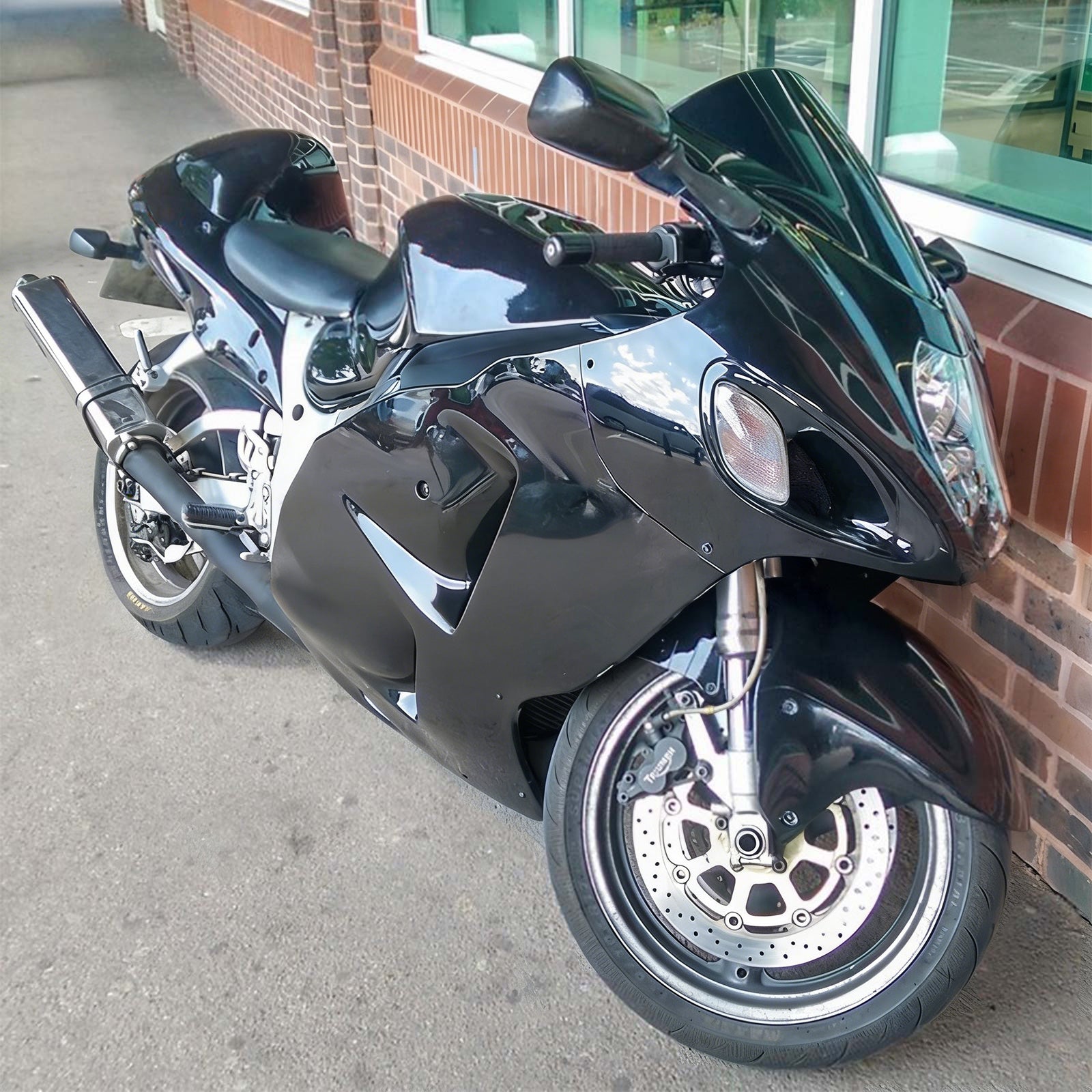 Amotopart 1999-2007 Suzuki Hayabusa GSX1300R Fairing Black Kit