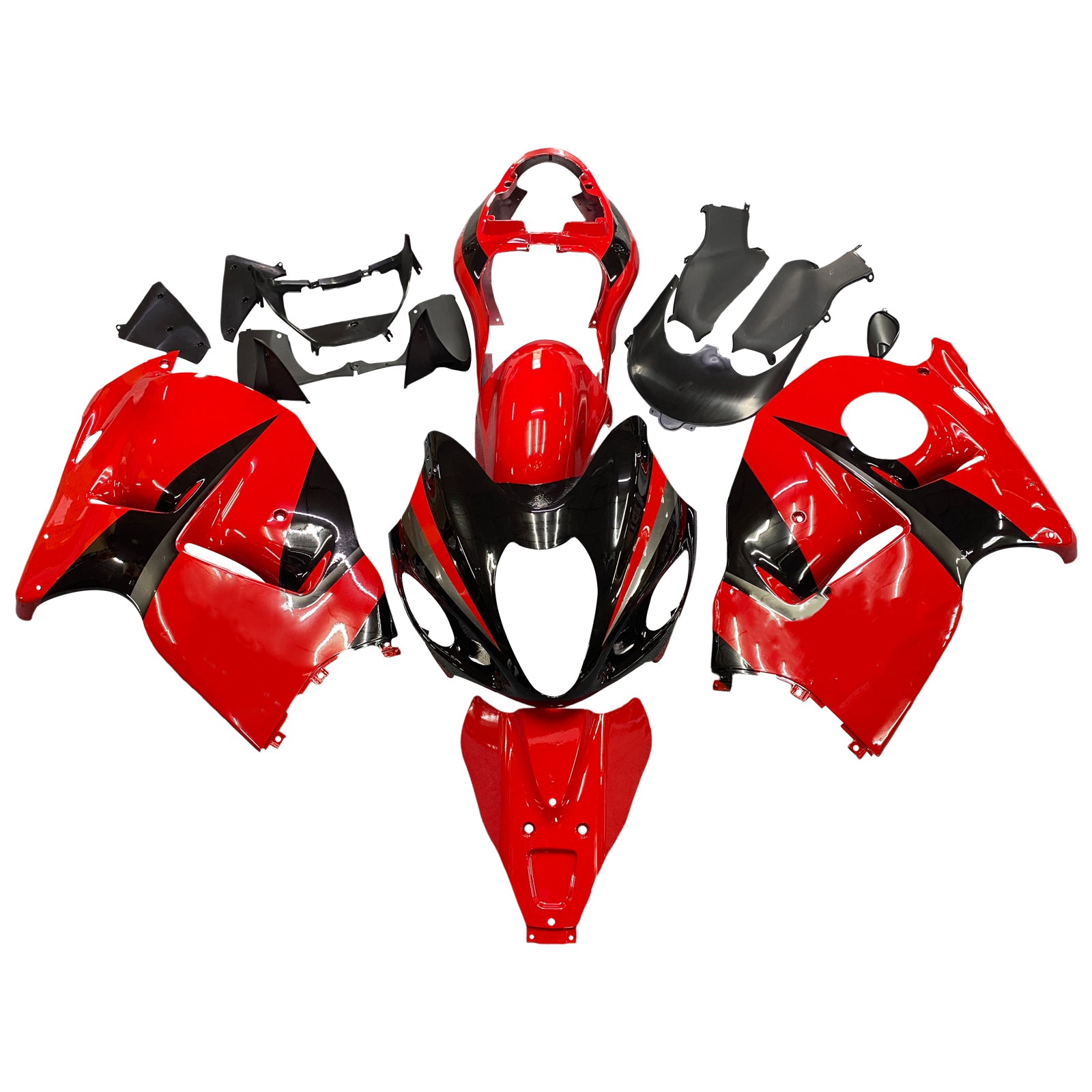 Amotopart 1999-2007 Suzuki Hayabusa GSX1300R Kit de carenado rojo