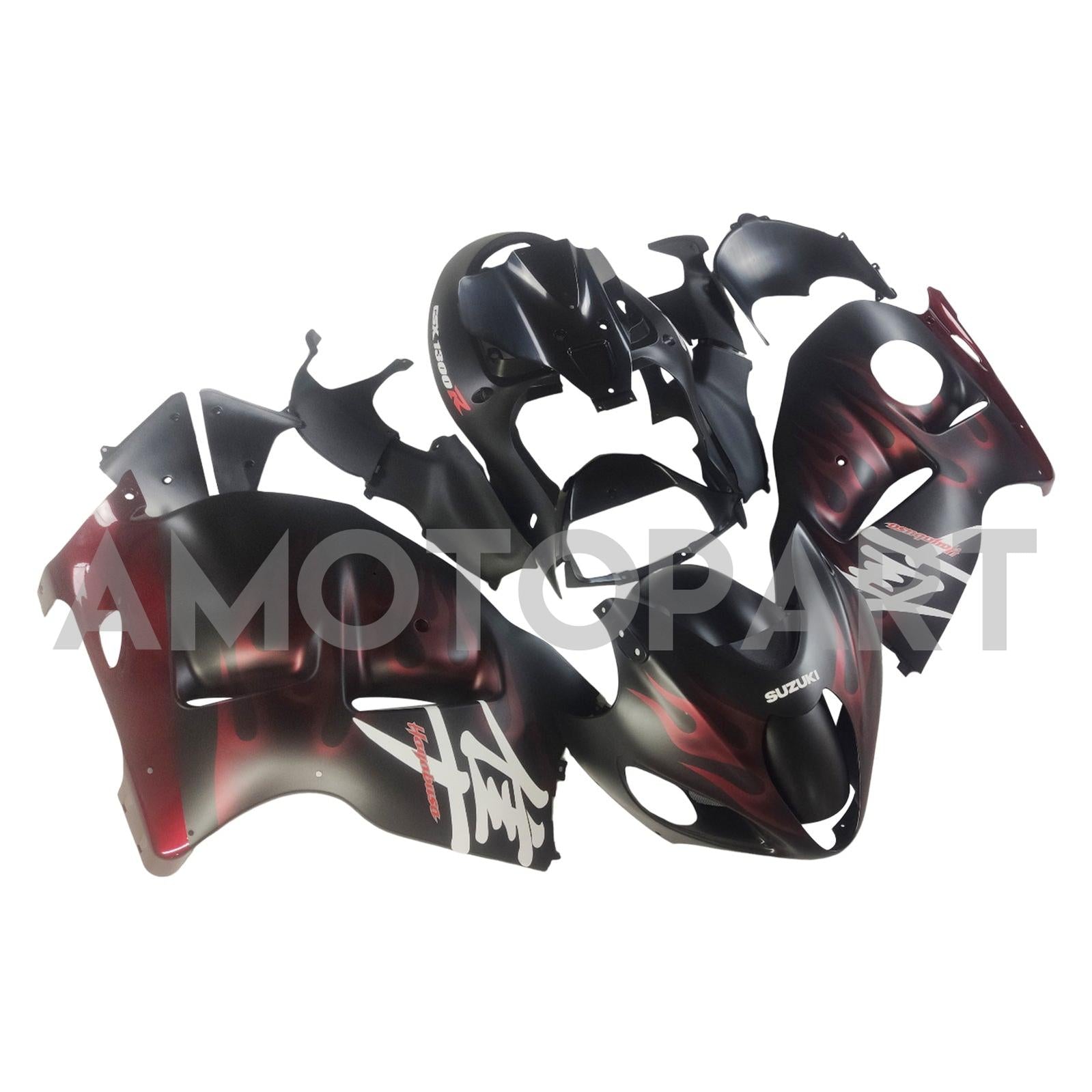 Amotopart 1999-2007 Suzuki GSX1300R Fairing Red&Black Kit