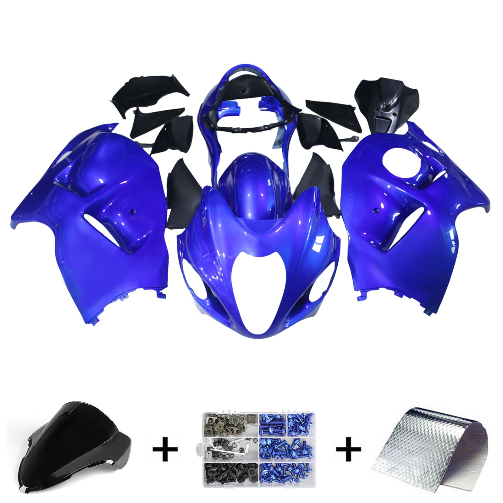 Einspritzverkleidungssatz Karosserie Kunststoff ABS für Suzuki Hayabusa GSX1300R 1999-2007