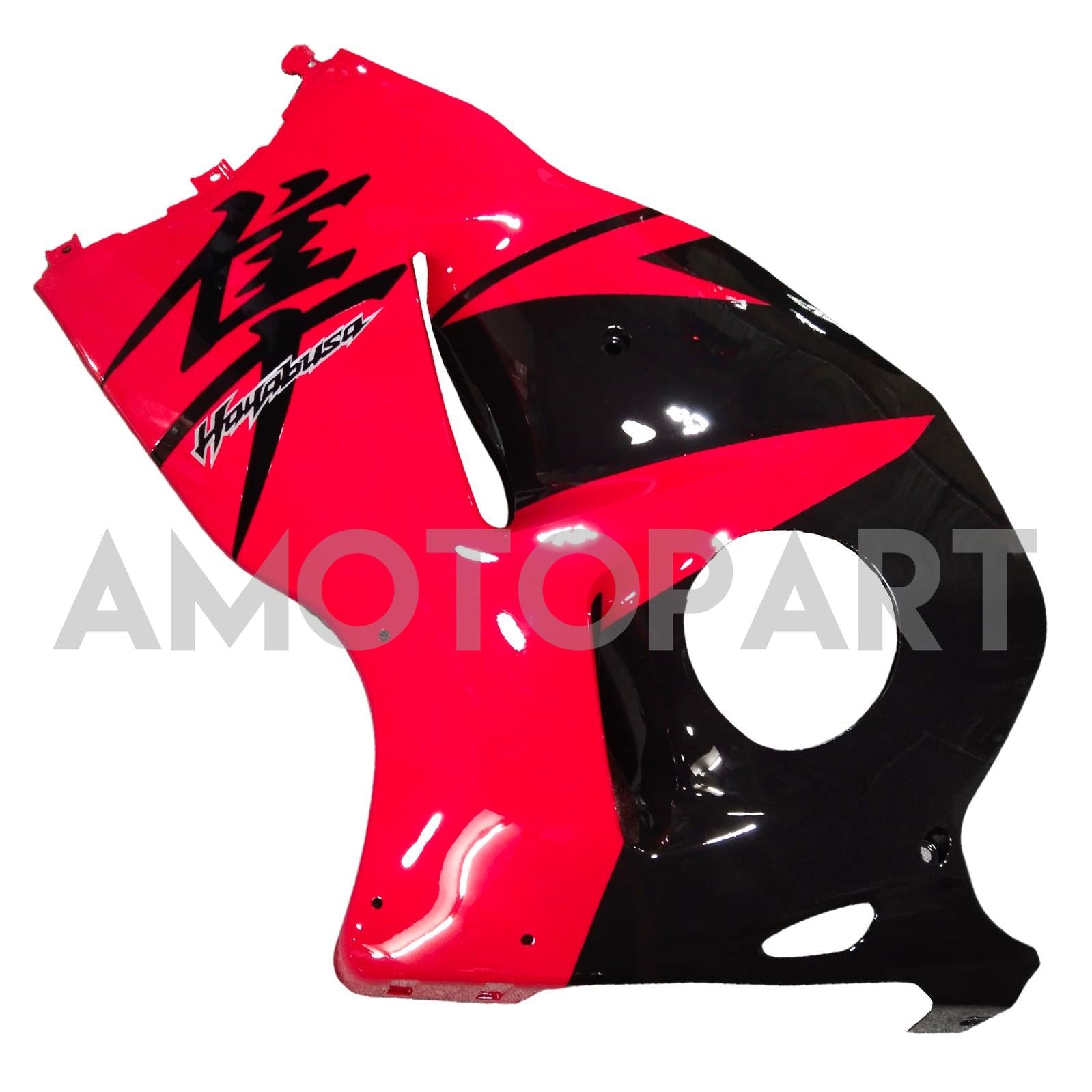 Amotopart 1999-2007 Suzuki Hayabusa GSX1300R Gloss Red&Black Style1 Fairing Kit