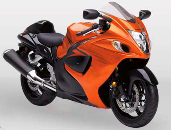 Amotopart 2008-2020 Suzuki Hayabusa GSX1300R GLOSS ORANGE & BLACK FAILING KIT