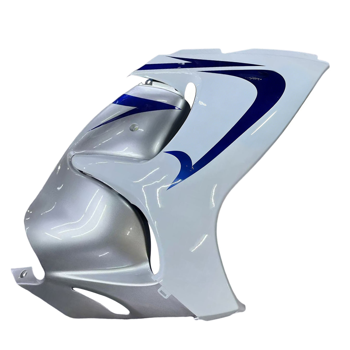 Amotopart 2008-2020 Suzuki Hayabusa GSX1300R White&Silver Fairing Kit