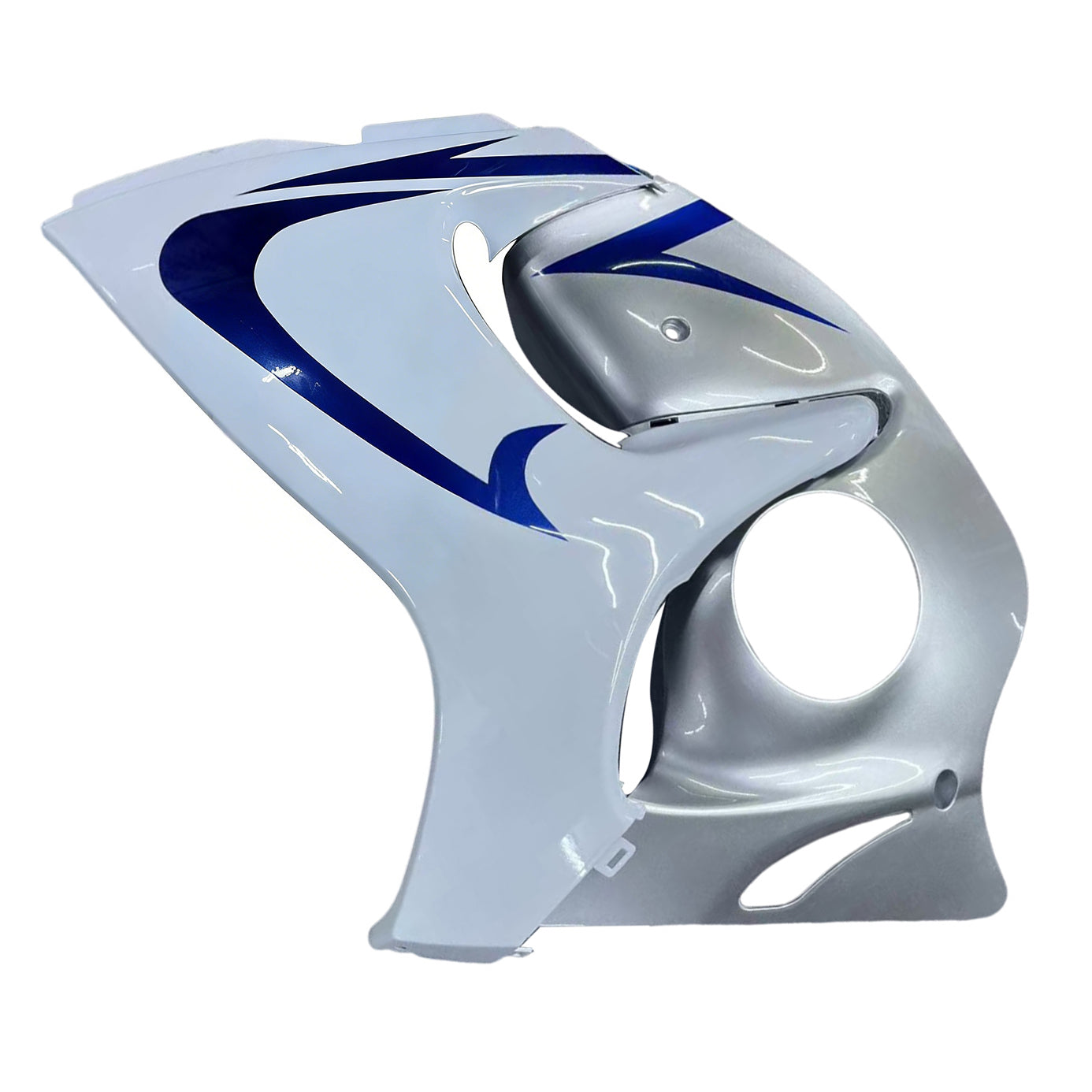 Amotopart 2008-2020 Suzuki Hayabusa GSX1300R White&Silver Fairing Kit