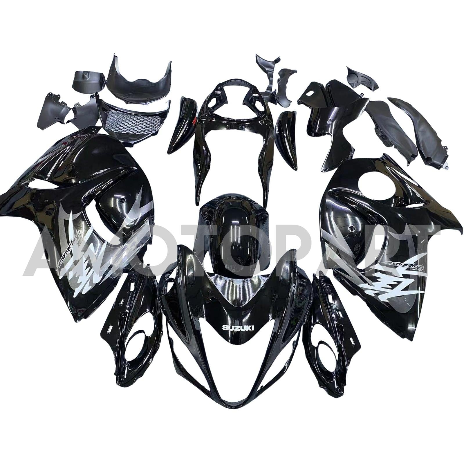 Amotopart 2008-2020 Suzuki Hayabusa GSX1300r Gloss Black Dehnung Kit