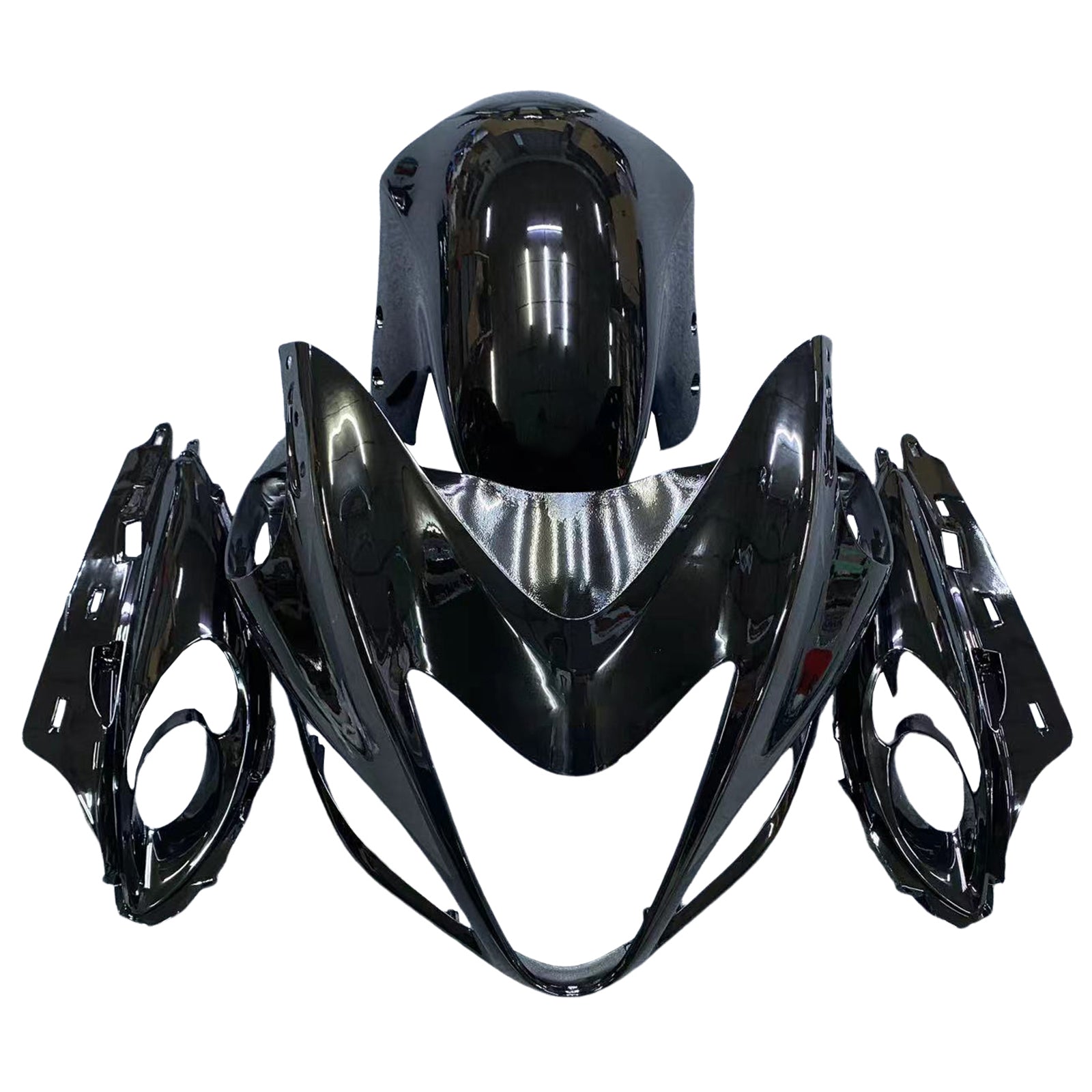 Amotopart 2008-2020 スズキ ハヤブサ GSX1300R グロスブラック フェアリングキット