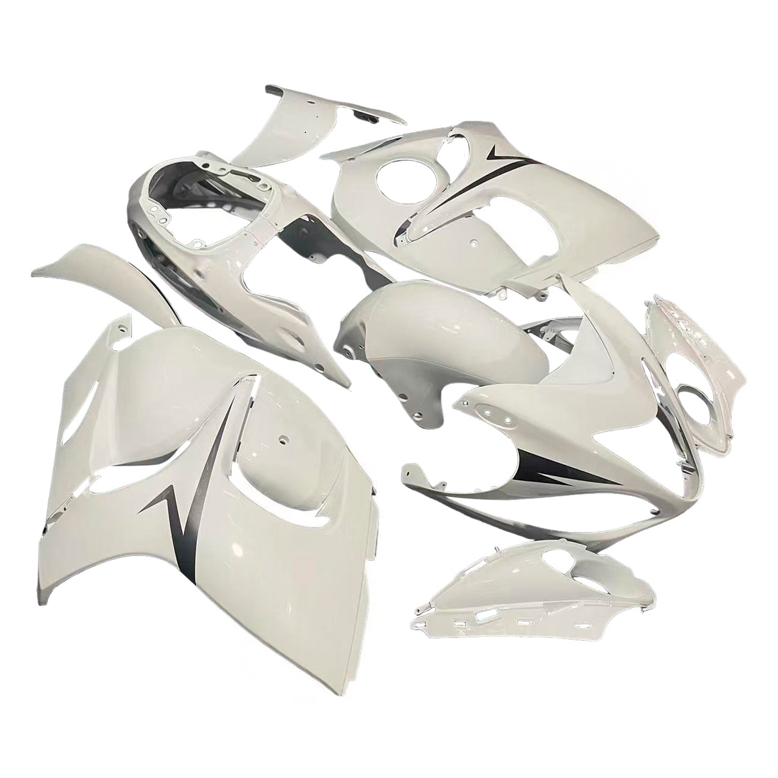 Amotopart 2008-2020 Suzuki Hayabusa GSX1300R White Fairing Kit