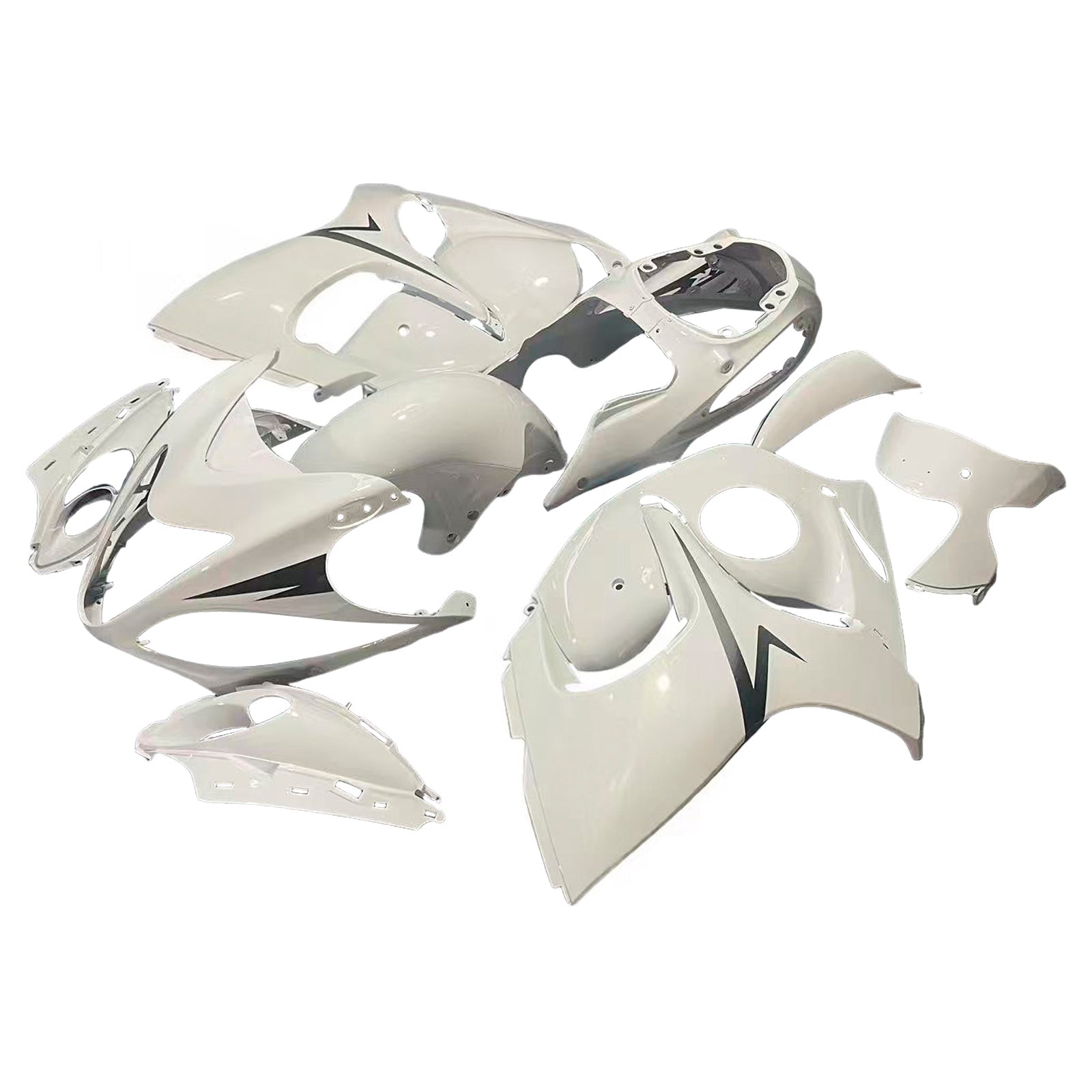 Amotopart 2008-2020 Suzuki Hayabusa GSX1300R White Fairing Kit