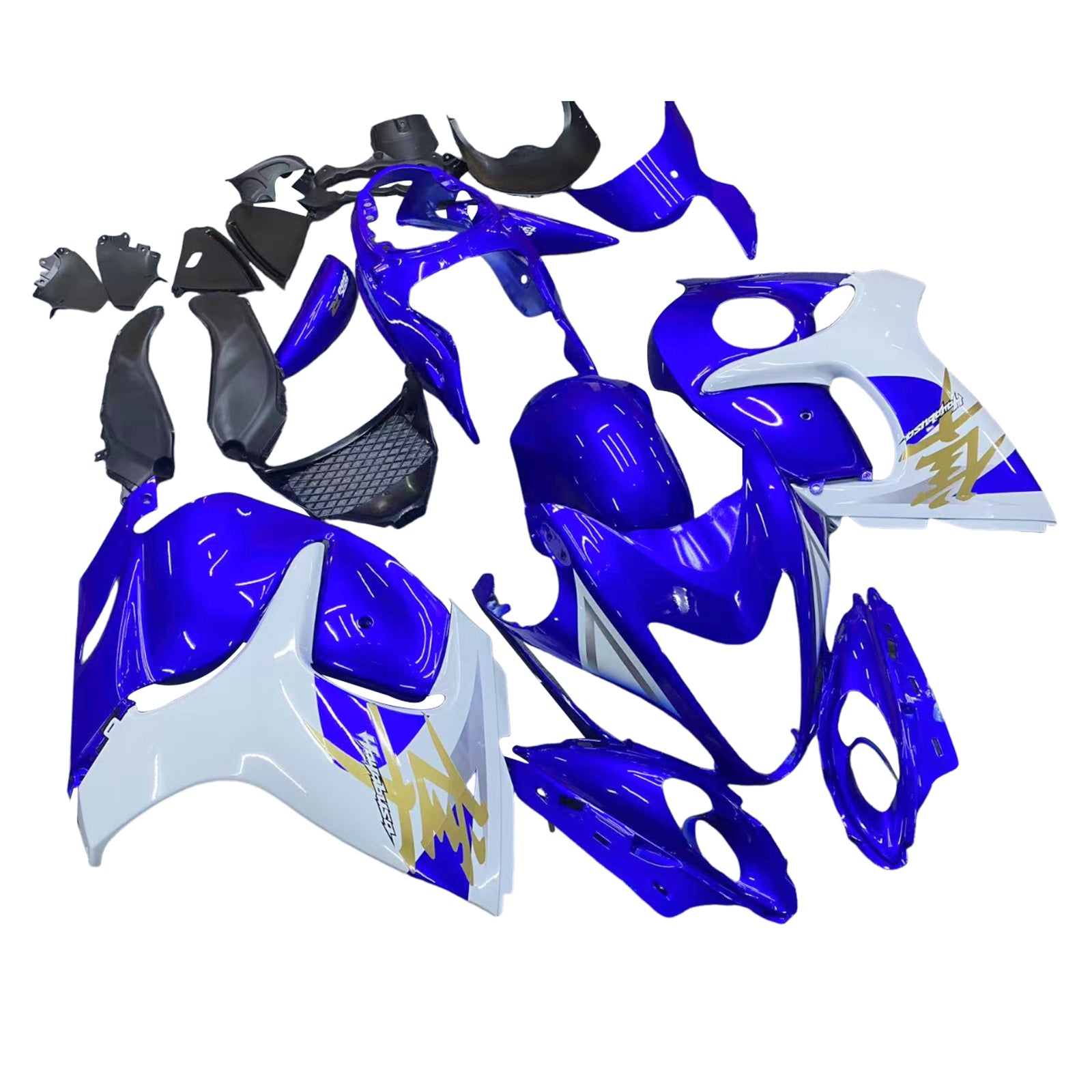 Amotopart 2008-2020 Suzuki Hayabusa GSX1300R Blue & White Style 1 Failing Kit