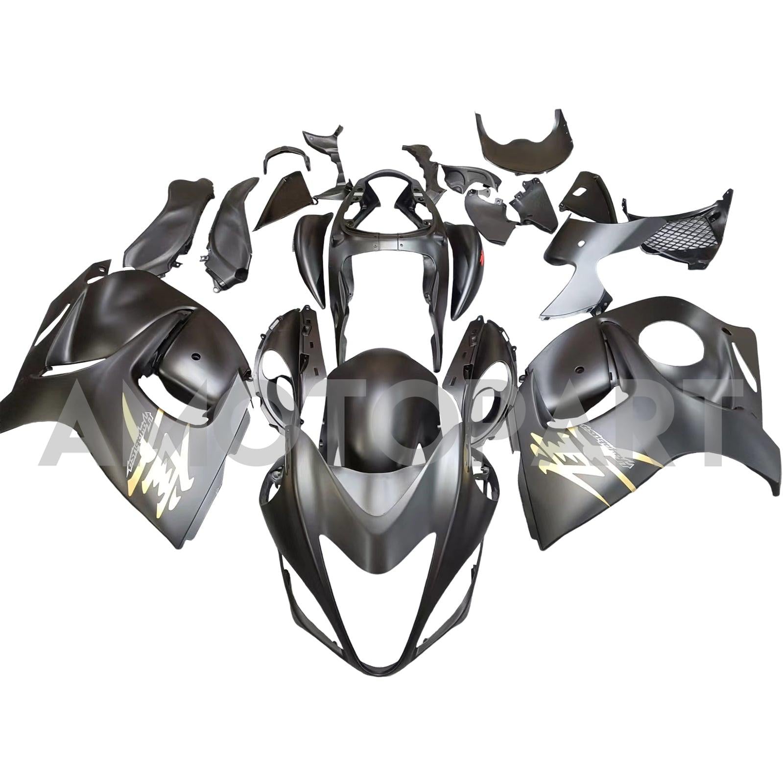 Amotopart 2008-2020 Suzuki Hayabusa GSX1300R Verkleidung Mattes Black Kit