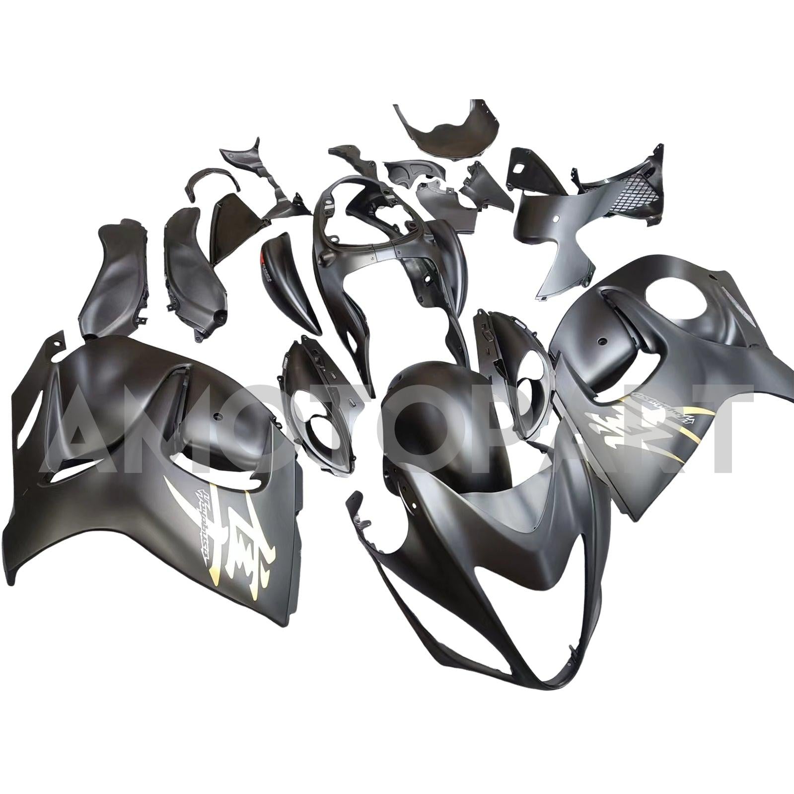 Amotopart 2008-2020 Suzuki Hayabusa GSX1300R Verkleidung Mattes Black Kit