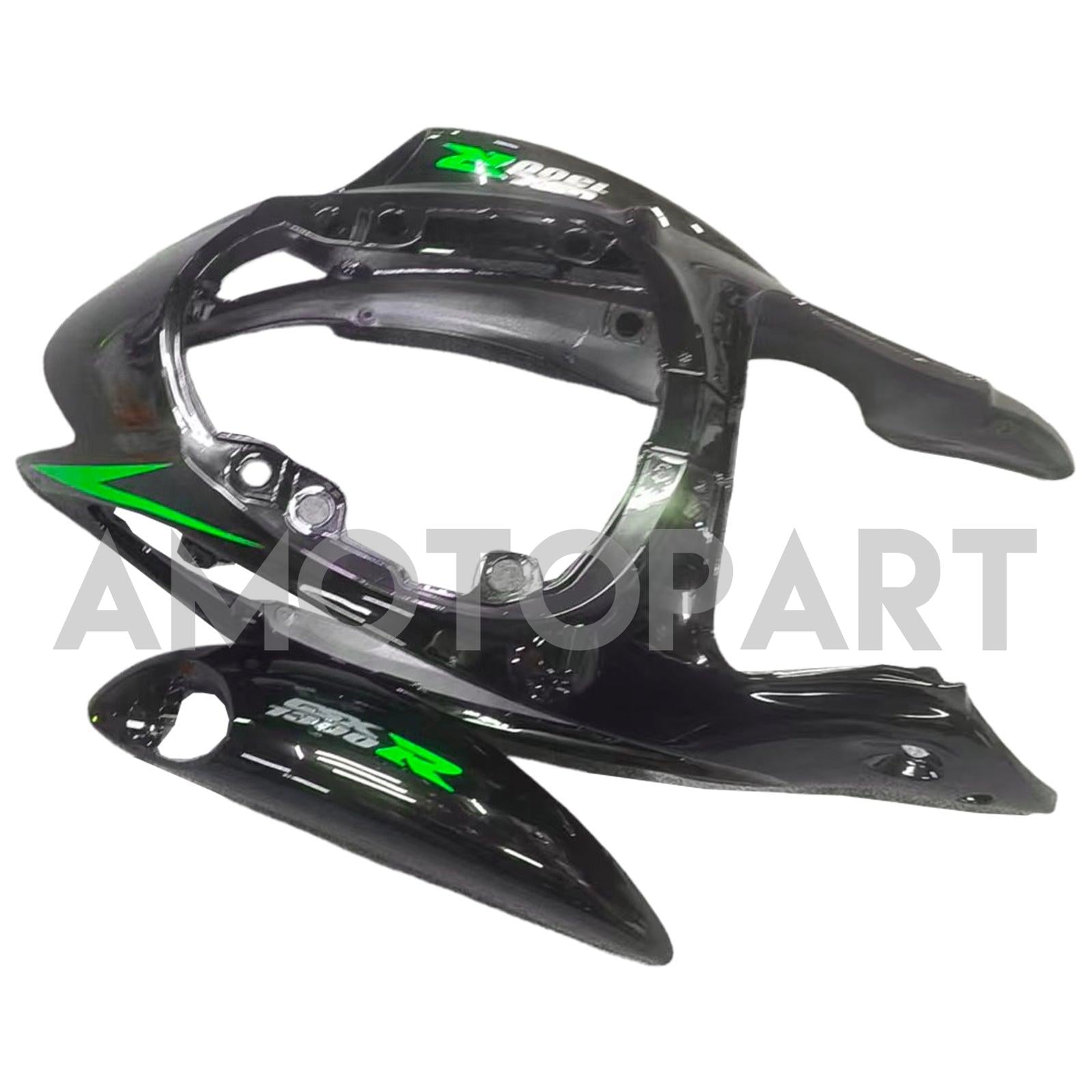 Amotopart 2008-2020 GSX1300R Hayabusa Suzuki Green&Black Fairing Kit