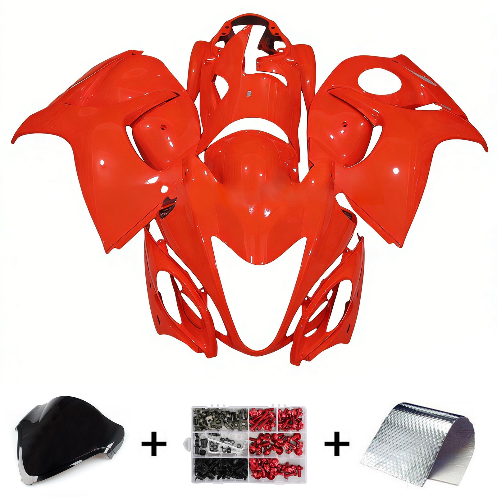 Amotopart 2008-2020 GSX1300R Hayabusa Suzuki Kit carena rossa