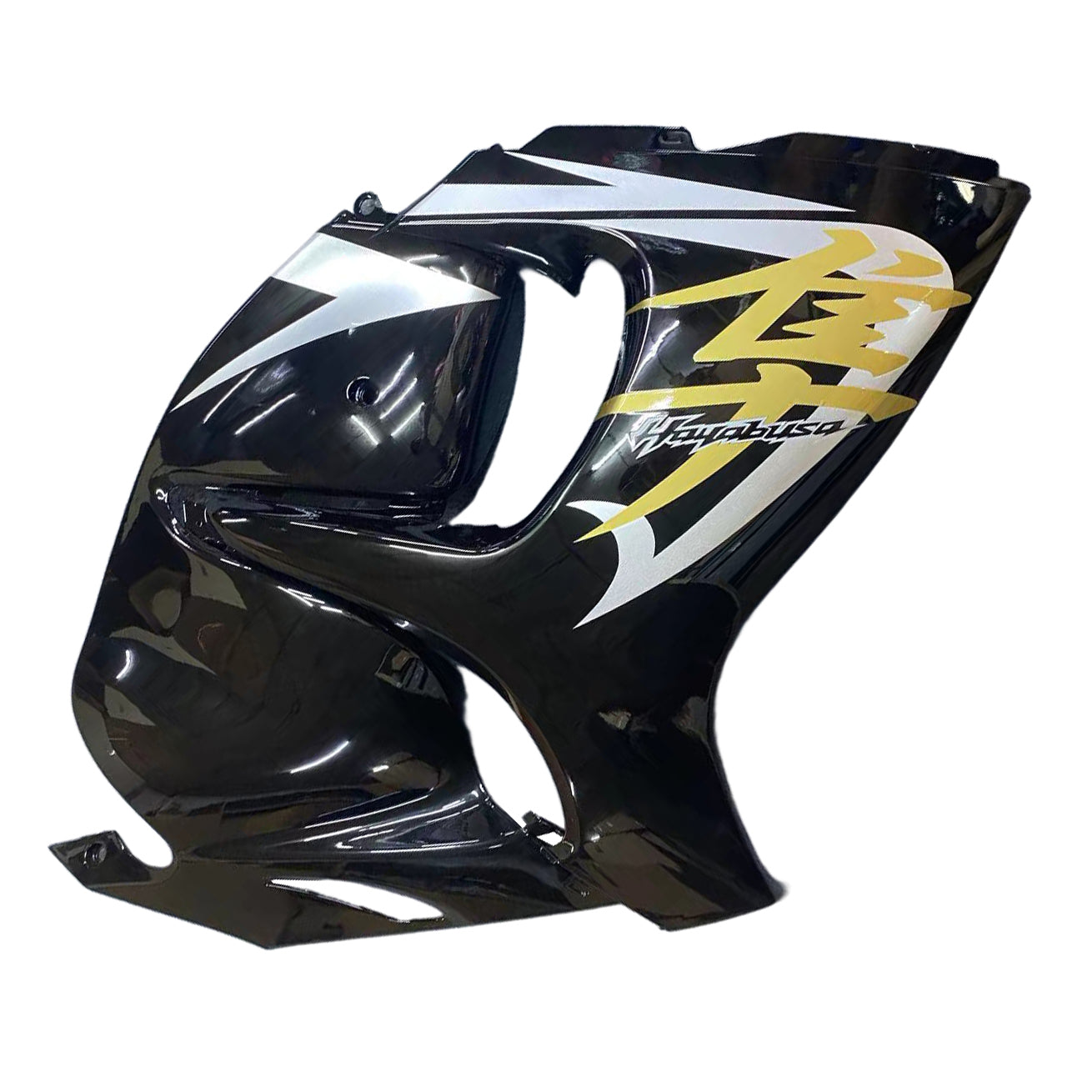 Amotopart 2008–2020 GSX1300R Hayabusa Suzuki Schwarz-Weiß-Verkleidungsset