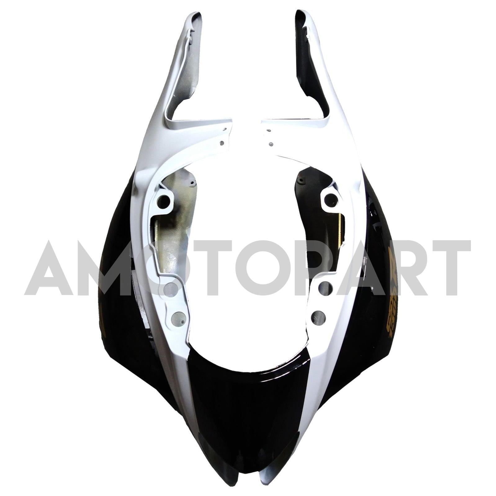 Amotopart 2008-2020 GSX1300R Hayabusa Suzuki White with Gold Logo Fairing Kit