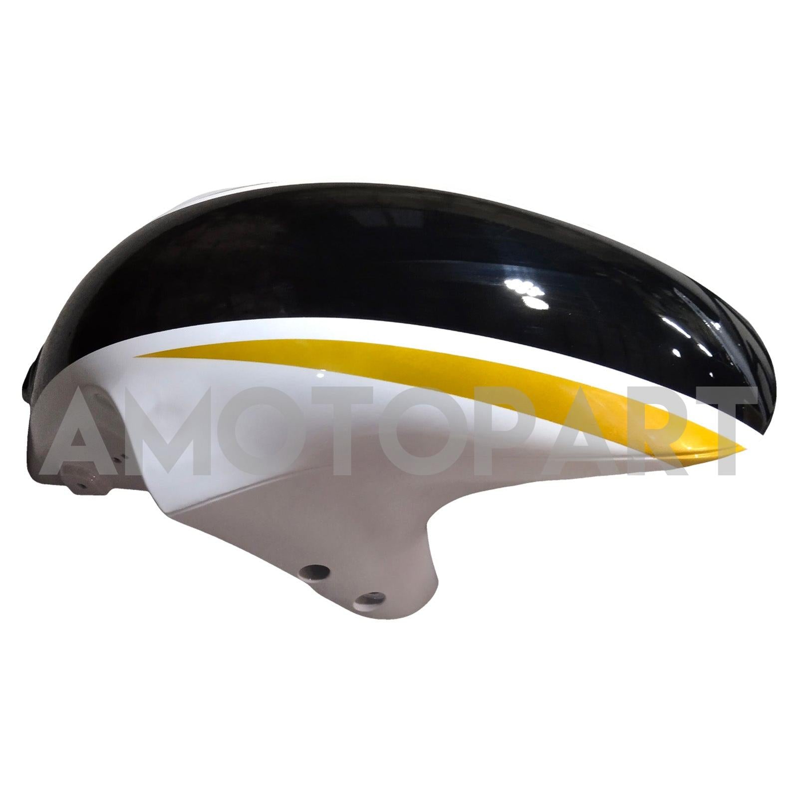 Amotopart 2008-2020 GSX1300R Hayabusa Suzuki White with Gold Logo Fairing Kit