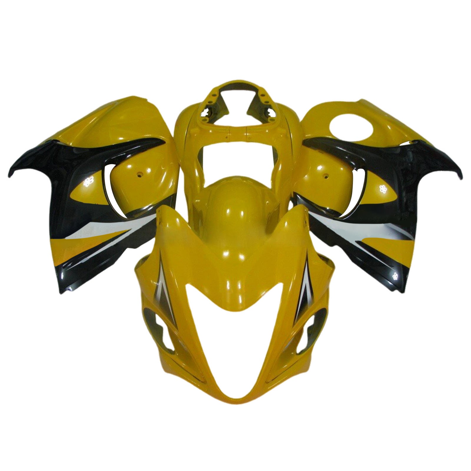 Amotopart 2008-2020 GSX1300R Hayabusa Suzuki Yellow&Black Fairing Kit