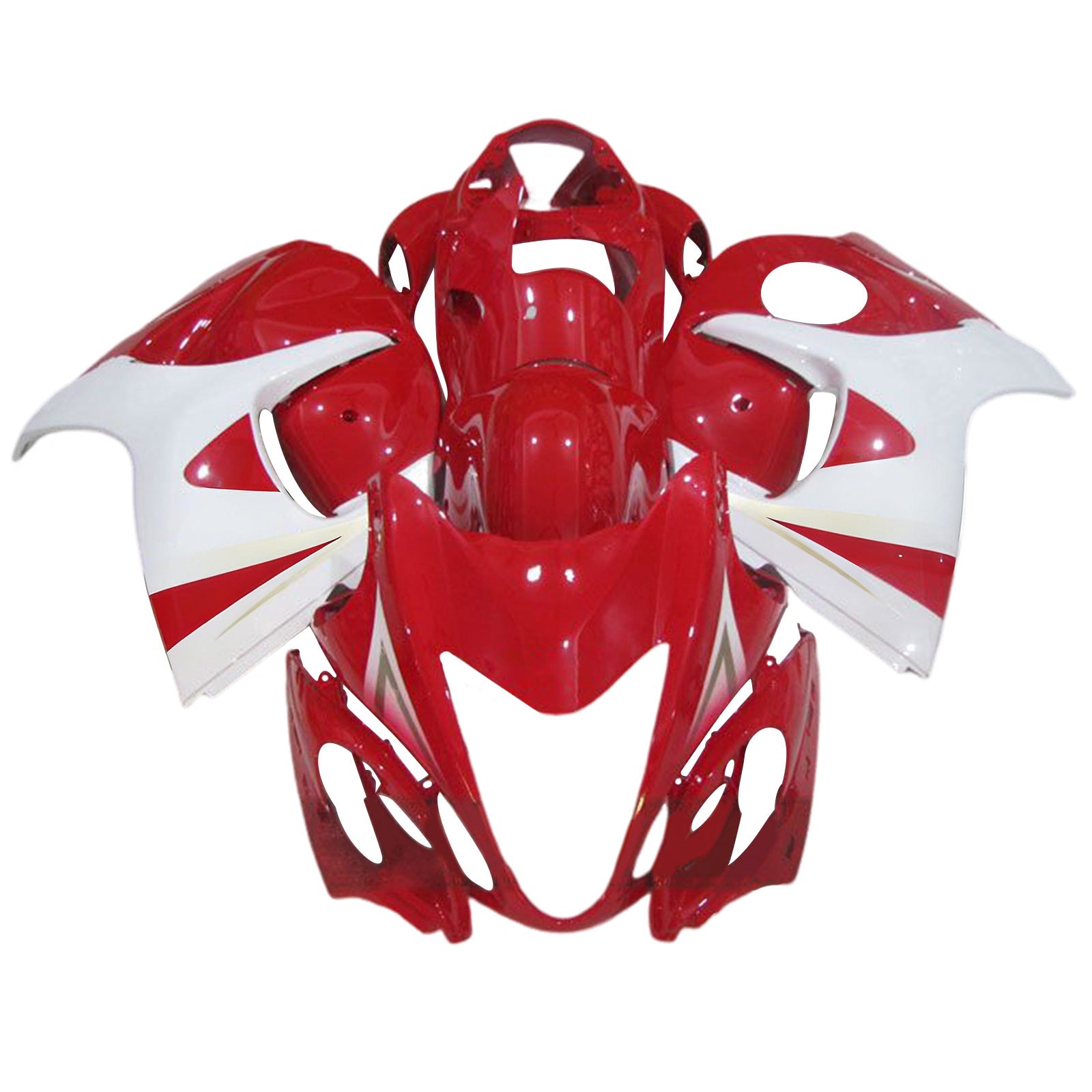 Amotopart 2008-2020 GSX1300R Hayabusa Suzuki Kit de carenado rojo y blanco