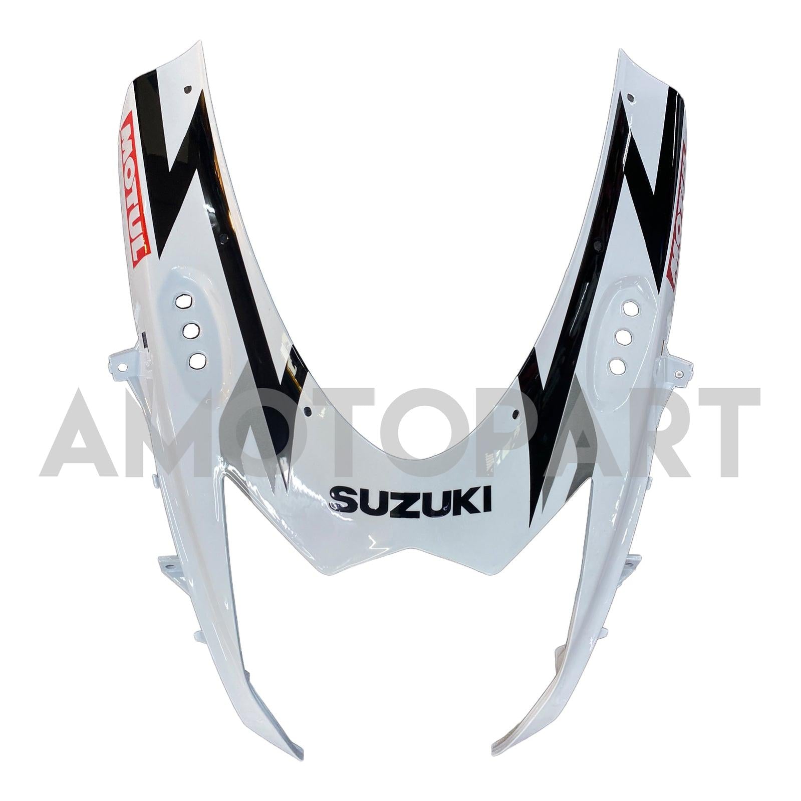 Amotopart 2011-2025 Suzuki GSXR 600/750 Kit de carénage noir blanc brillant
