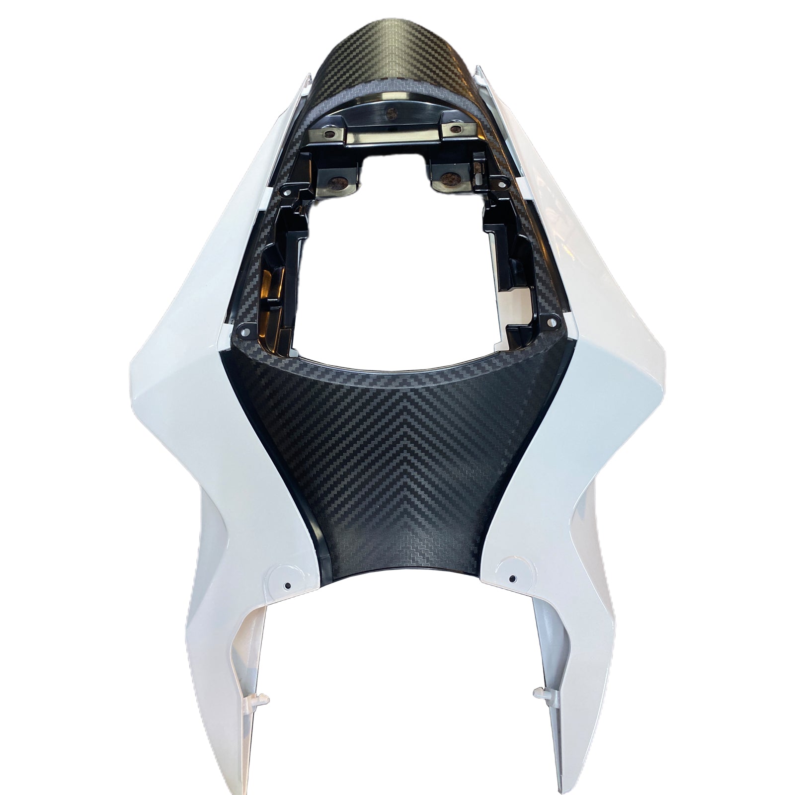 Amotopart 2011-2025 Suzuki GSXR 600/750 Glossy White Black Fairing Kit