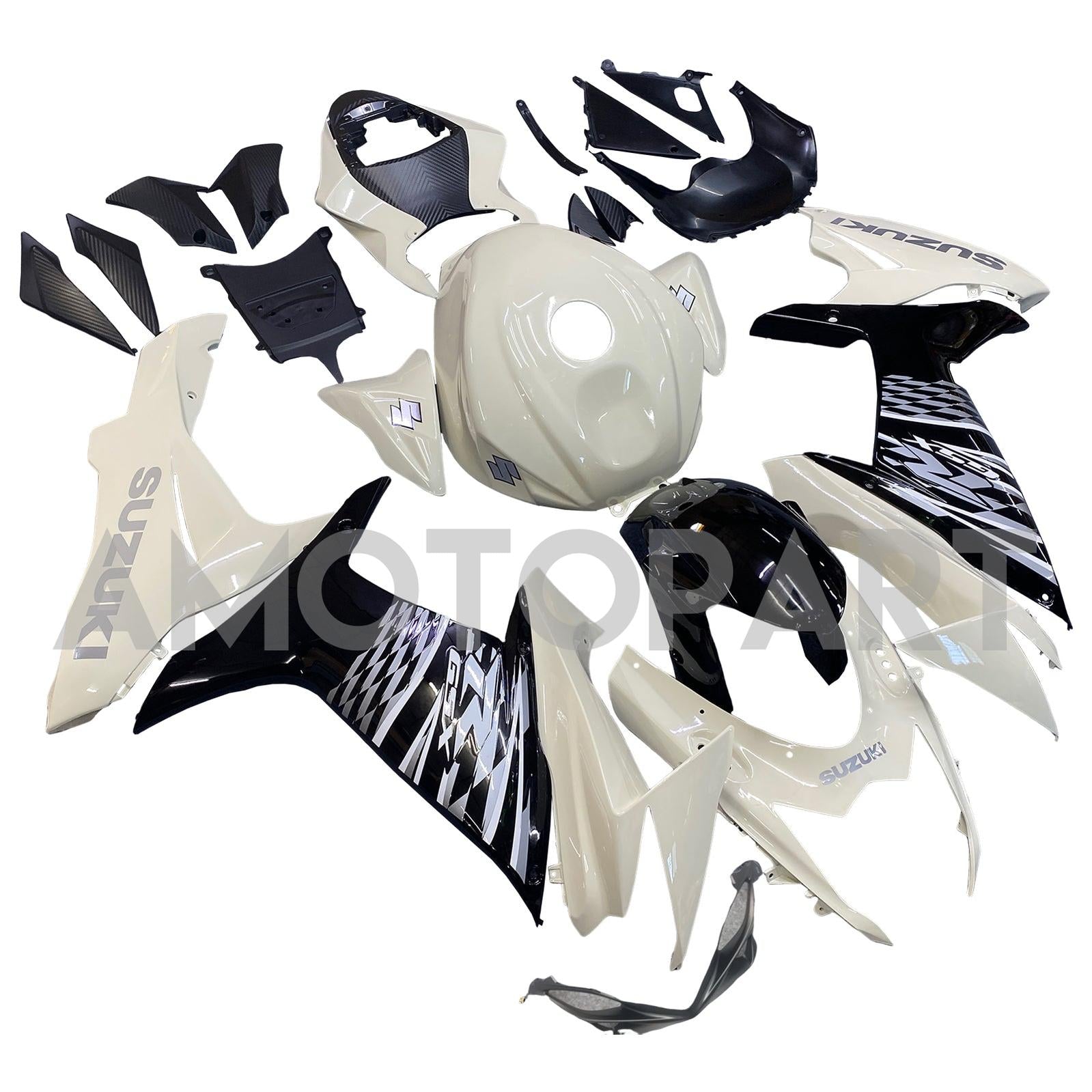 Amotopart Suzuki 2011-2025 GSXR 600/750 White Fairing Kit