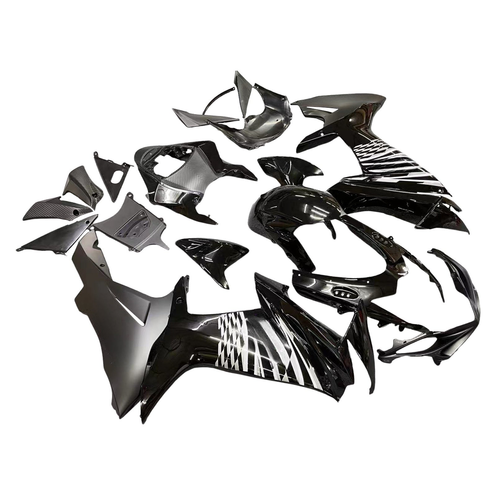 Amotopart 2011-2025 Suzuki GSXR 600/750 Fairing Black&Grey Kit