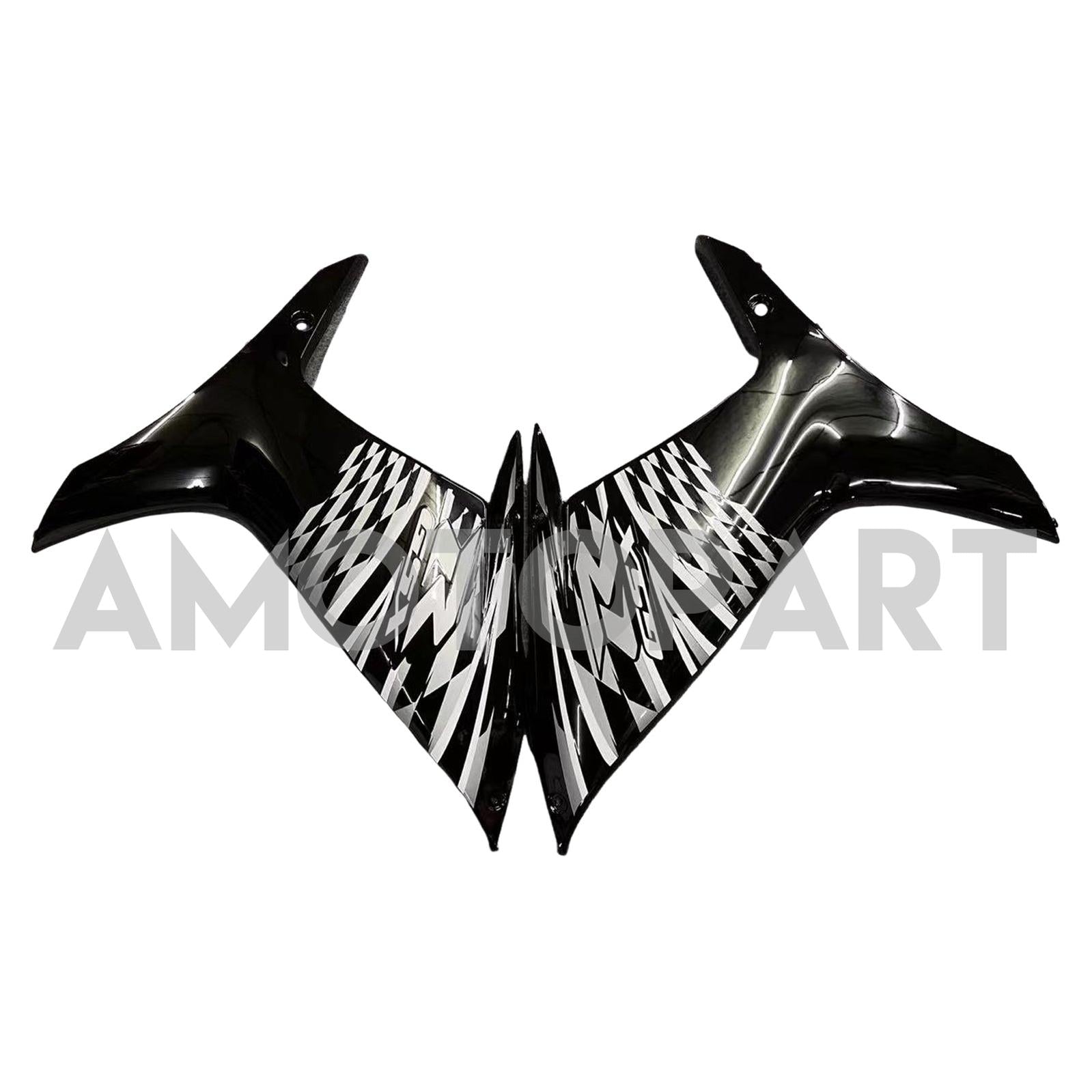 Amotopart 2011–2025 Suzuki GSXR 600/750 Verkleidung, Schwarz&Graues Kit