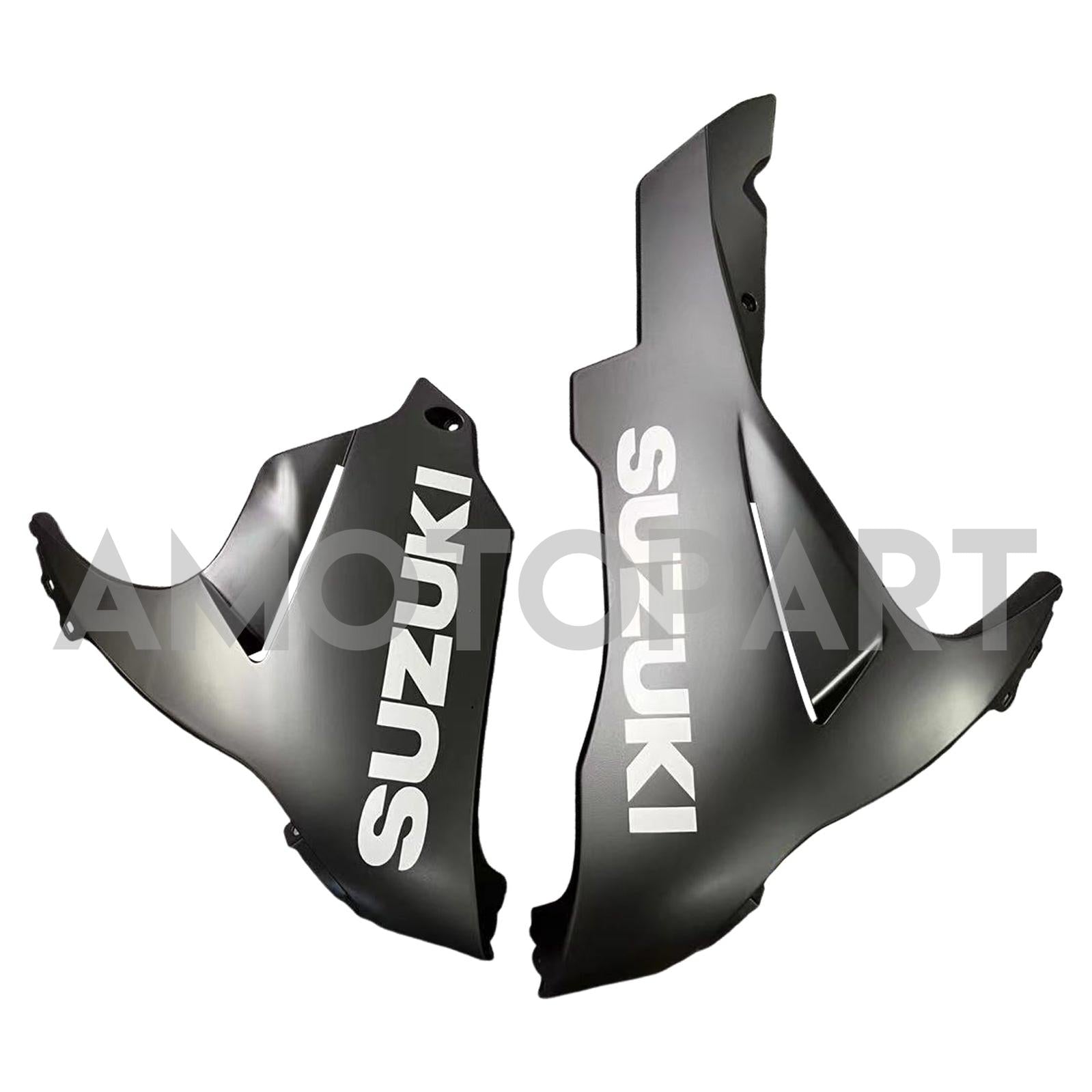 Amotopart 2011–2025 Suzuki GSXR 600/750 Verkleidung, Schwarz&Graues Kit