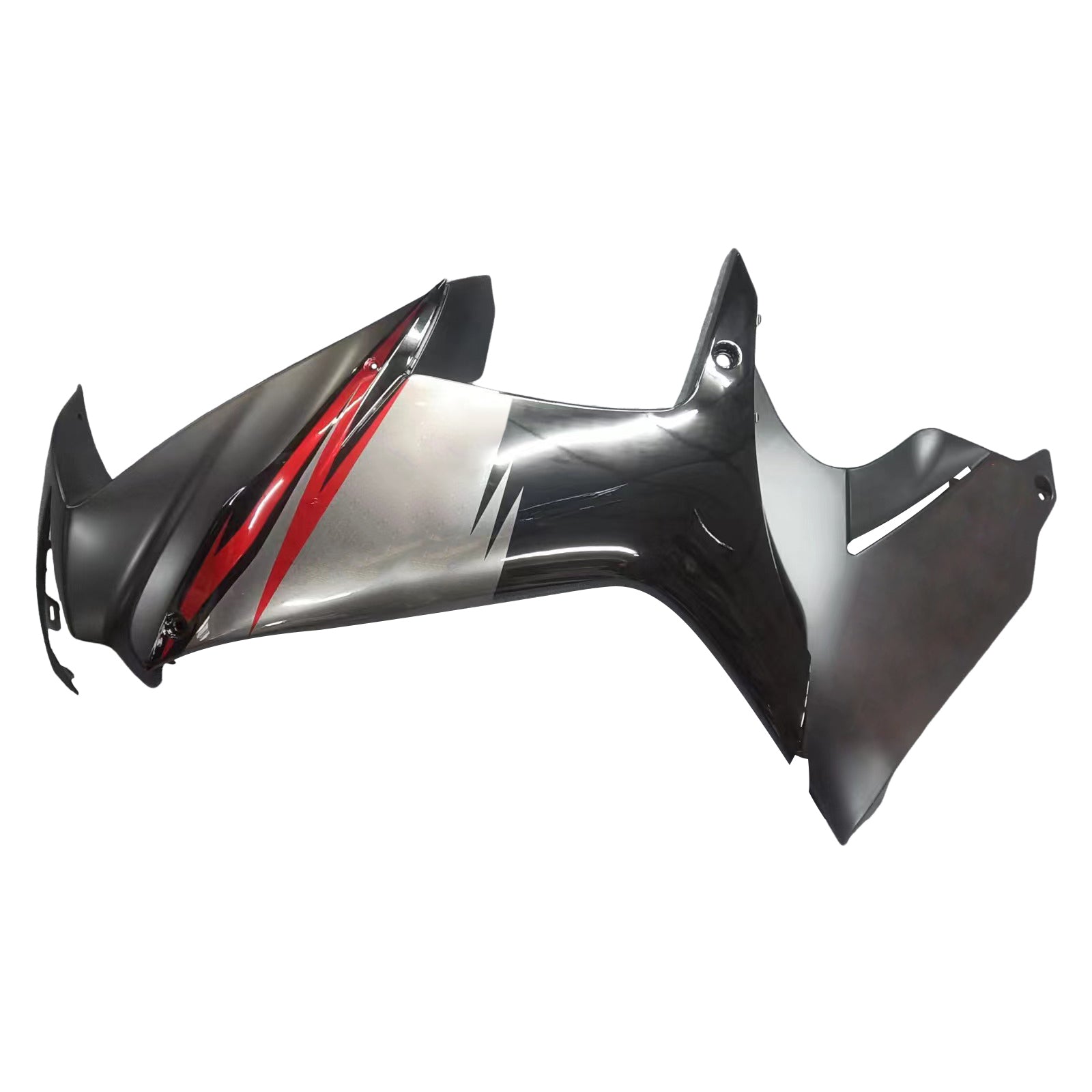 Amotopart 2011–2025 GSXR 600/750 Suzuki Matt&Verkleidungssatz in Hochglanzschwarz mit roten Akzenten