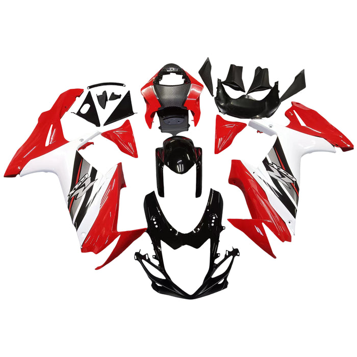 Amotopart 2011-2026 Suzuki GSXR 600/750 Fairing Black&Red Kit