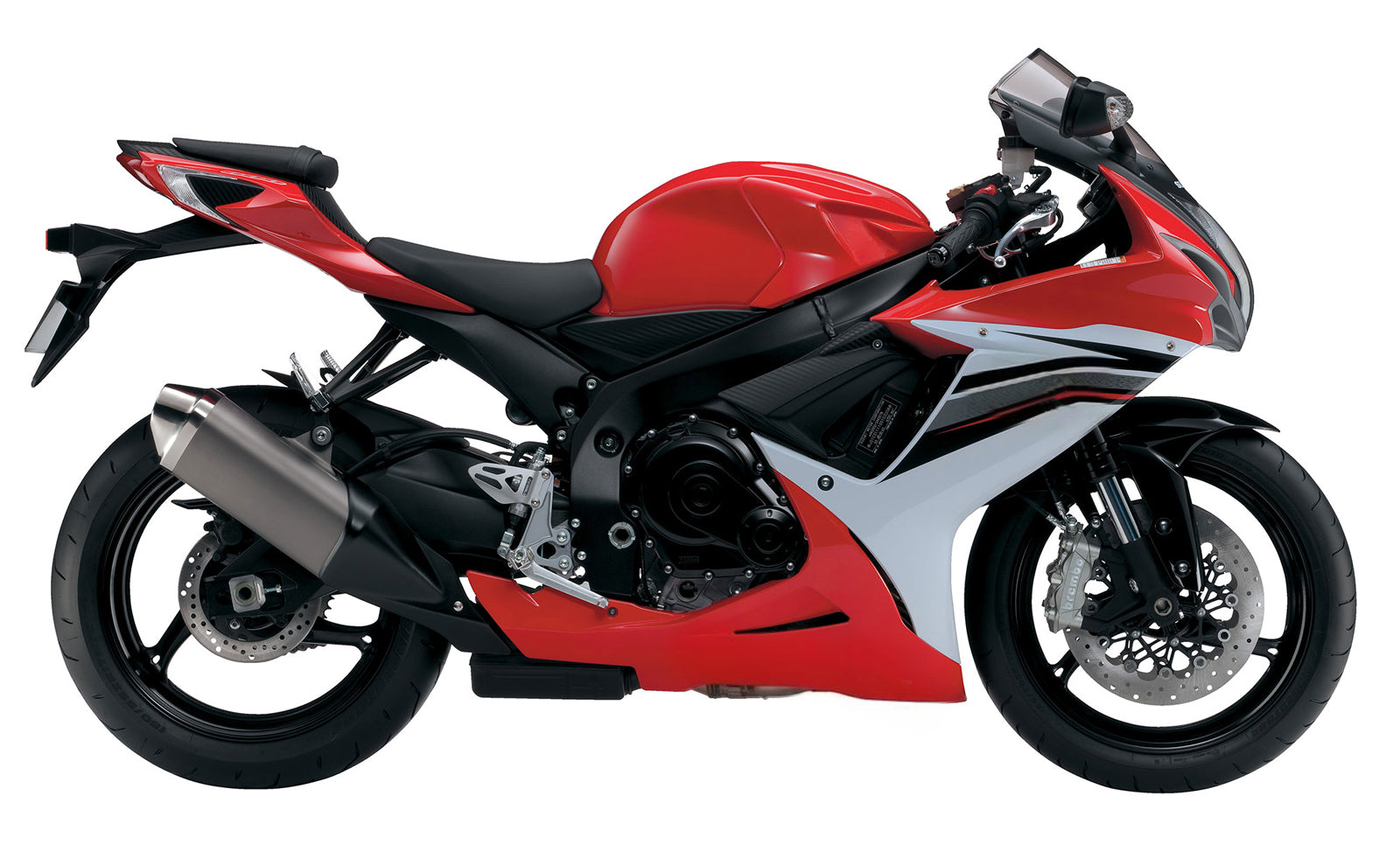 Carénage Amotopart noir pour Suzuki GSXR 600/750 2011-2025&Kit rouge
