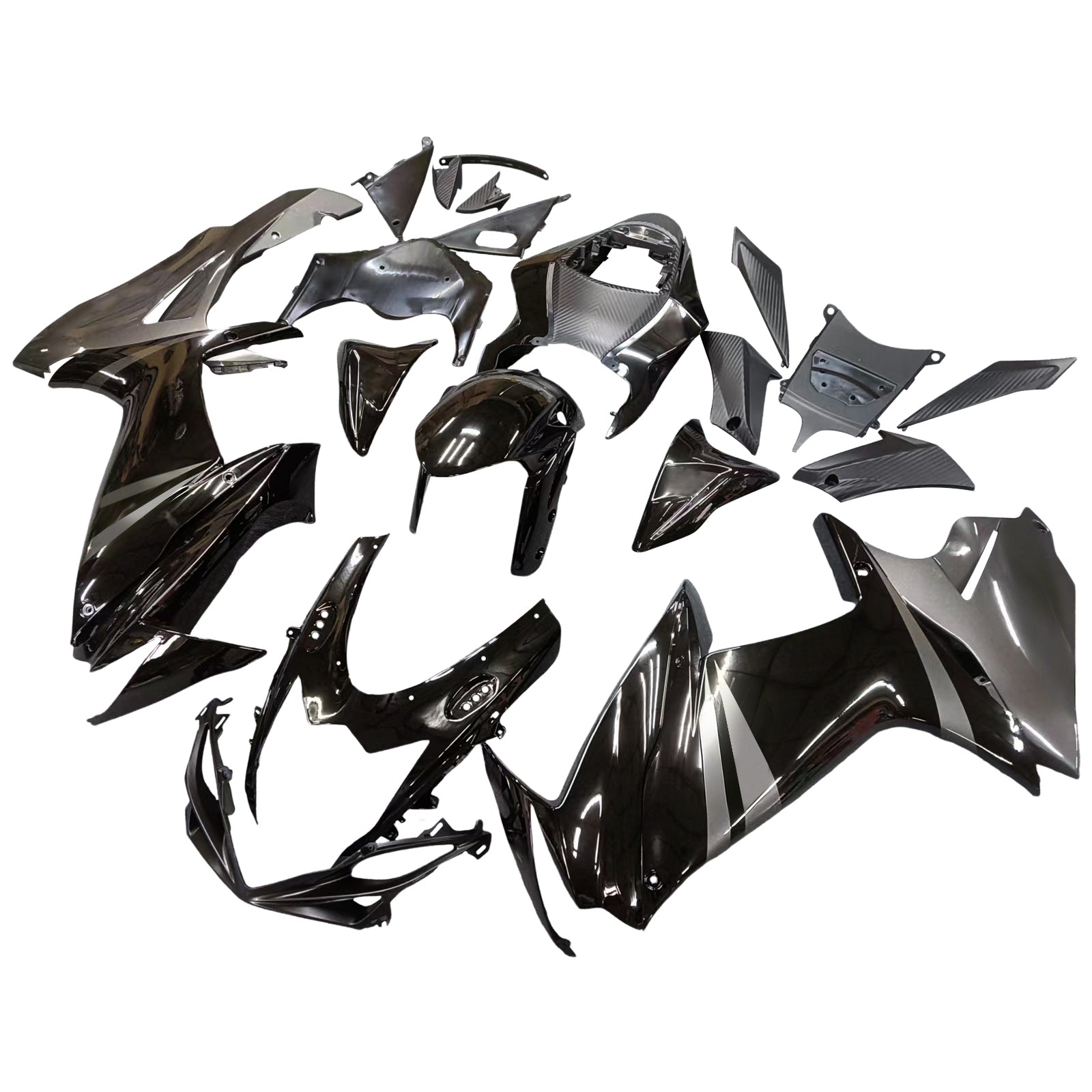 Amotopart Suzuki 2011-2025 GSXR 600/750 Black&Grey Fairing Kit