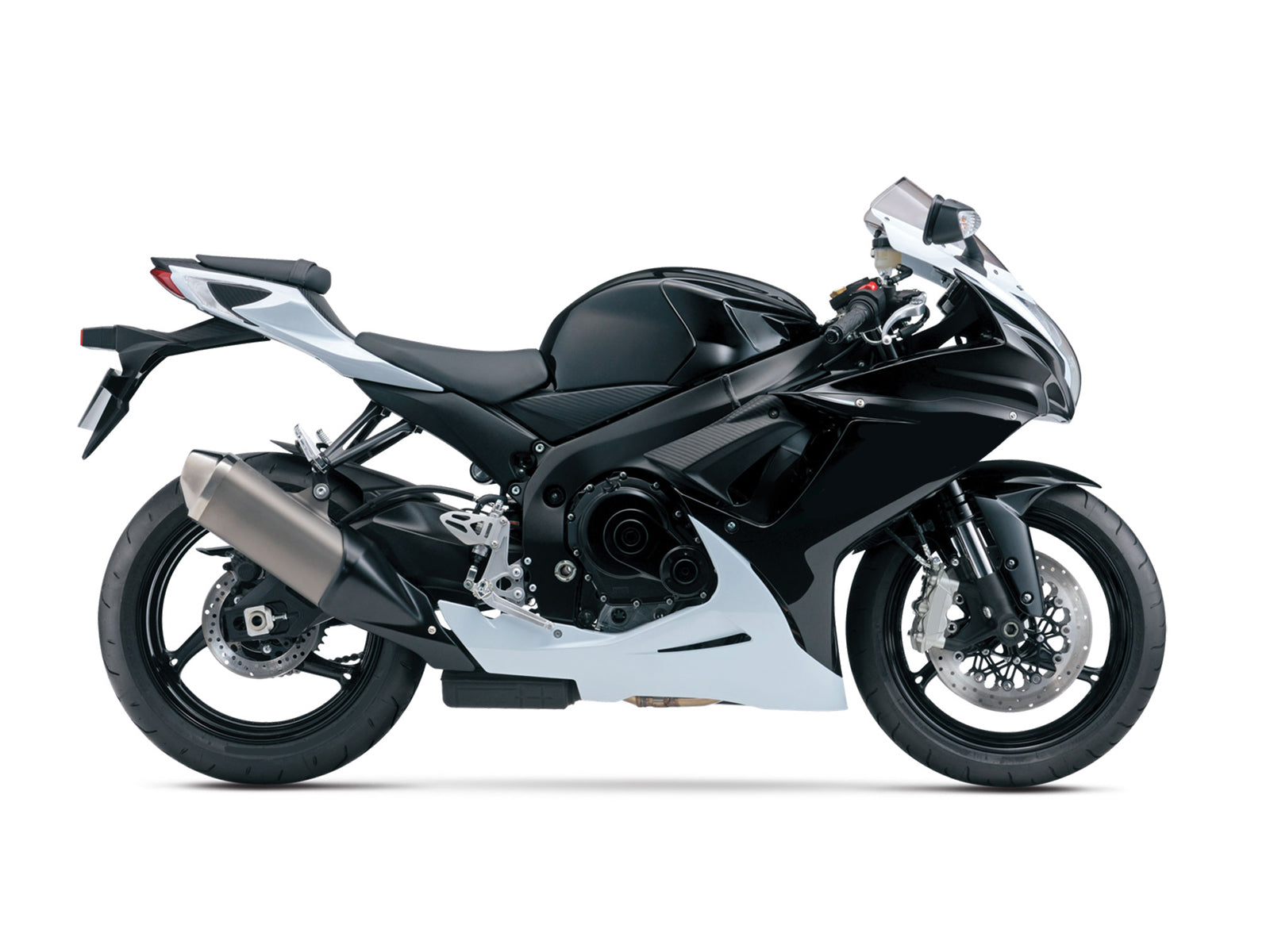Amotopart 2011-2025 Suzuki GSXR 600/750 Fairing Black & White Kit