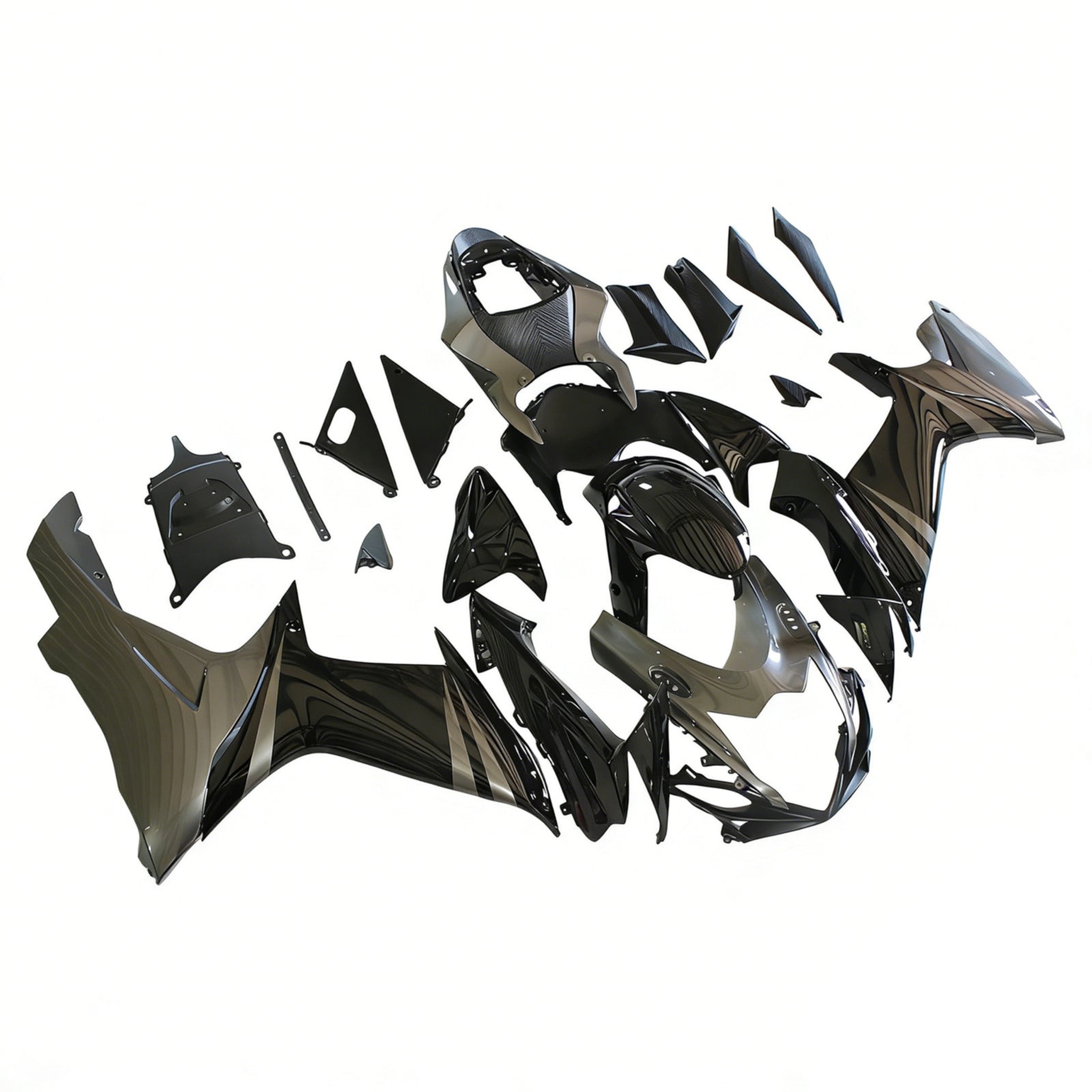 Amotopart Suzuki 2011-2025 GSXR 600/750 Black Gray Fairing Kit