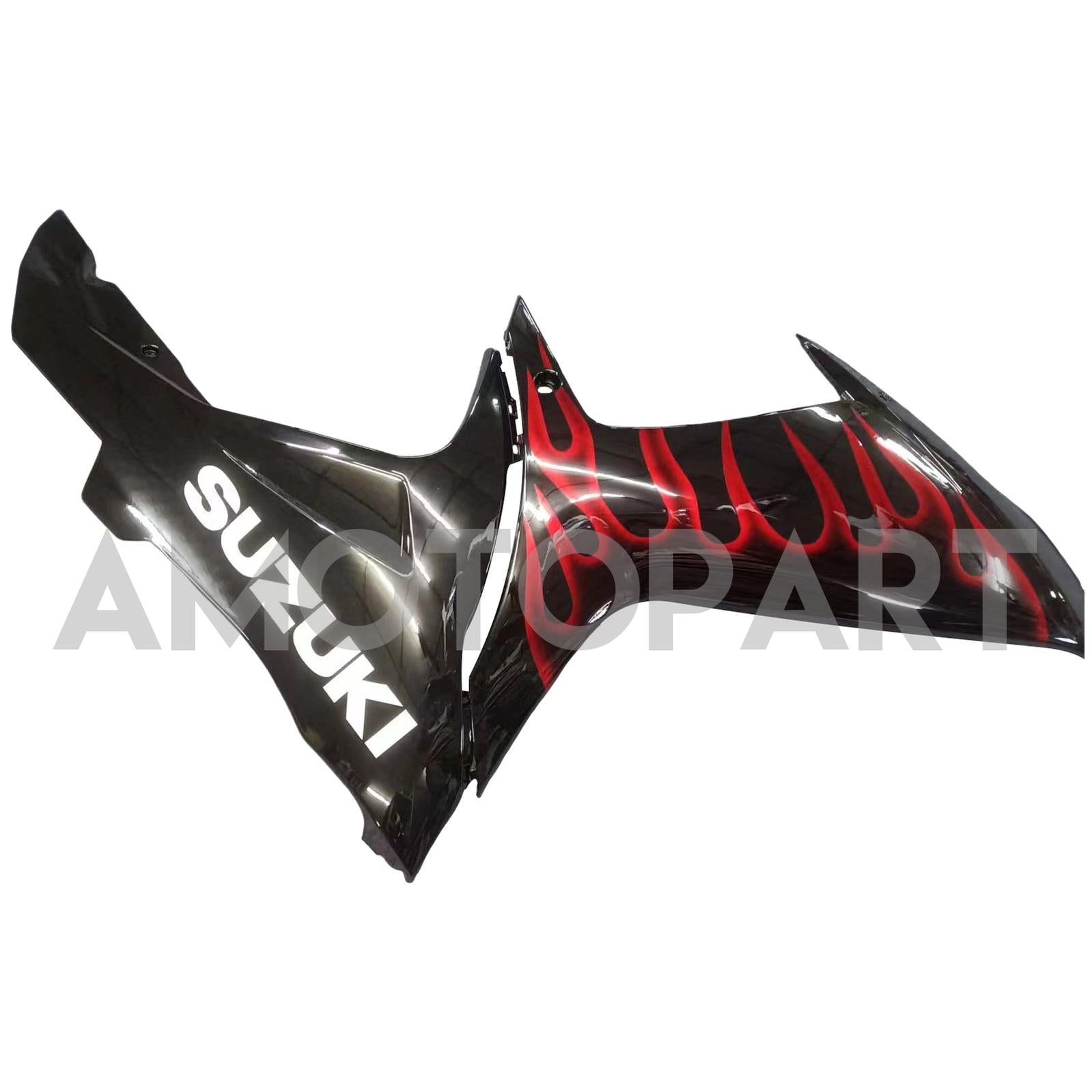 Amotopart Suzuki 2011-2025 GSXR 600/750 Black Red Fairing Kit