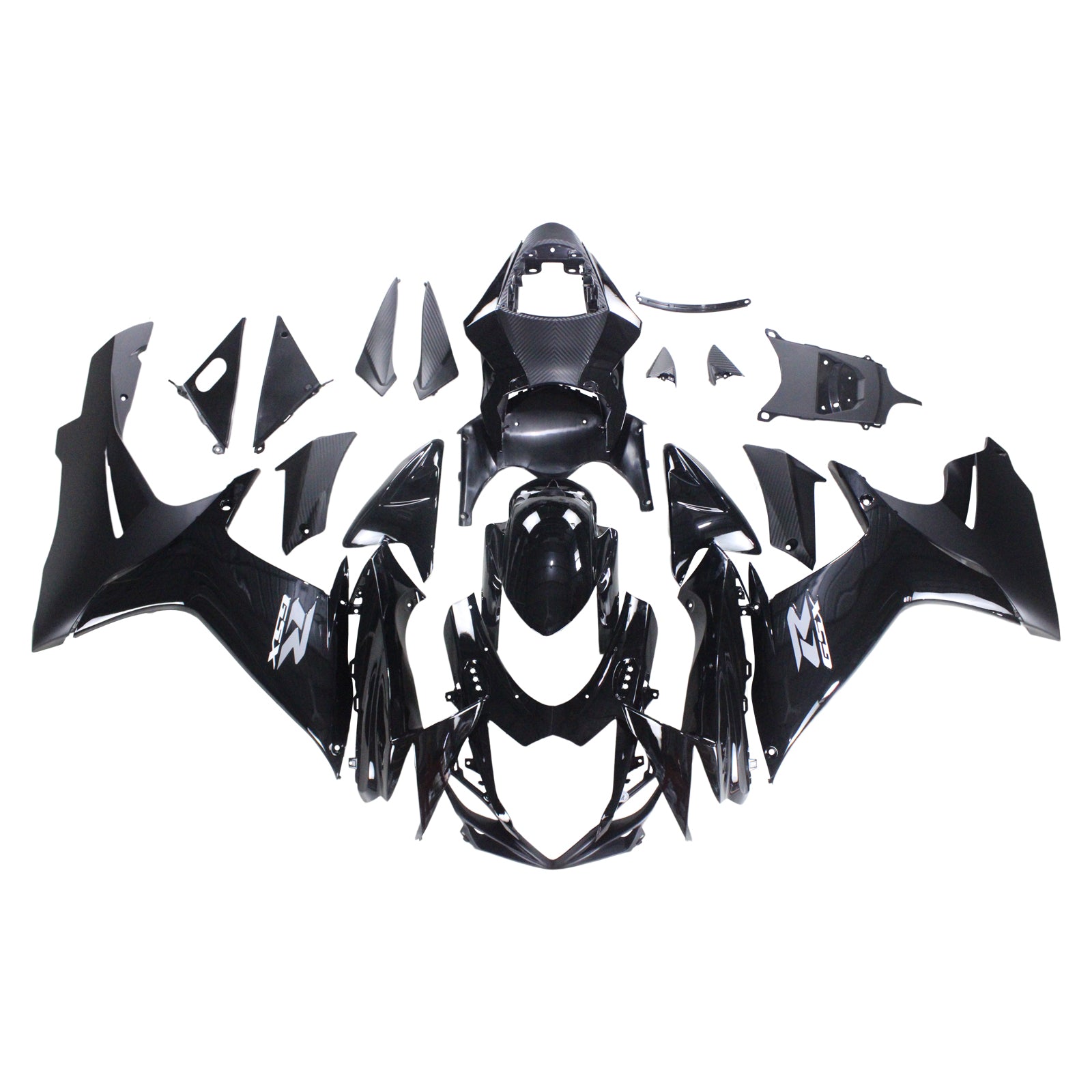 Amotopart Suzuki 2011–2026 GSXR 600/750 schwarzes Verkleidungsset