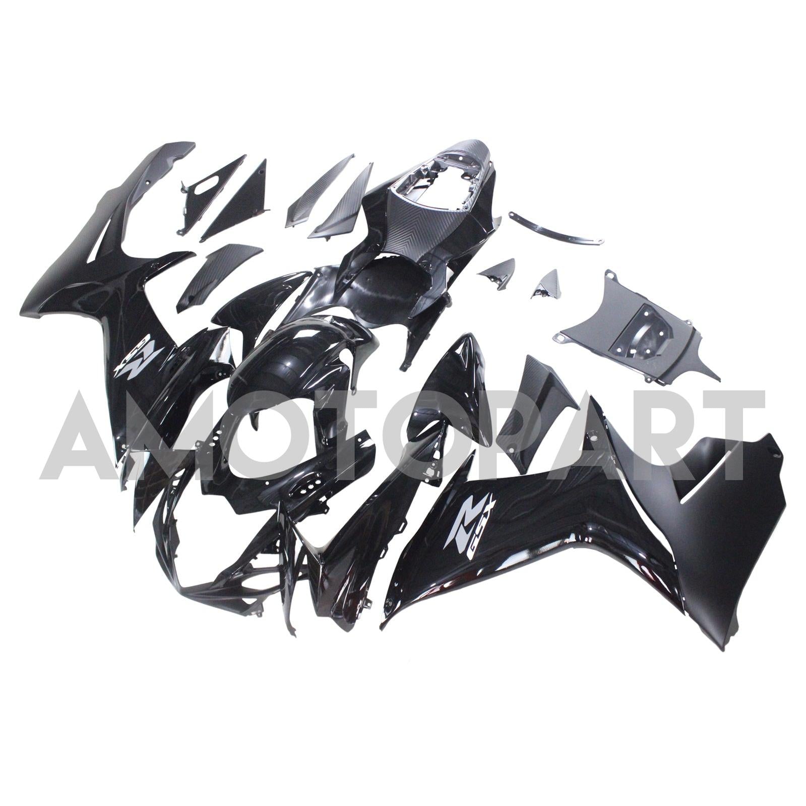 Amotopart Suzuki 2011-2025 GSXR 600/750 Black Fairing Kit